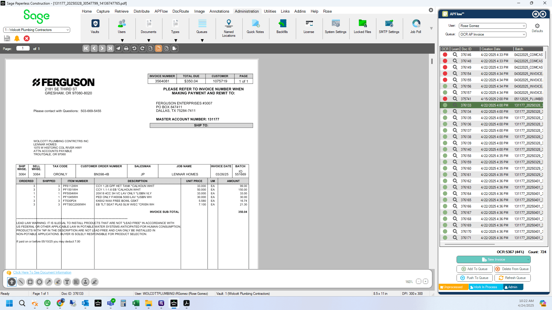 Step #1: Click on "New Invoice"