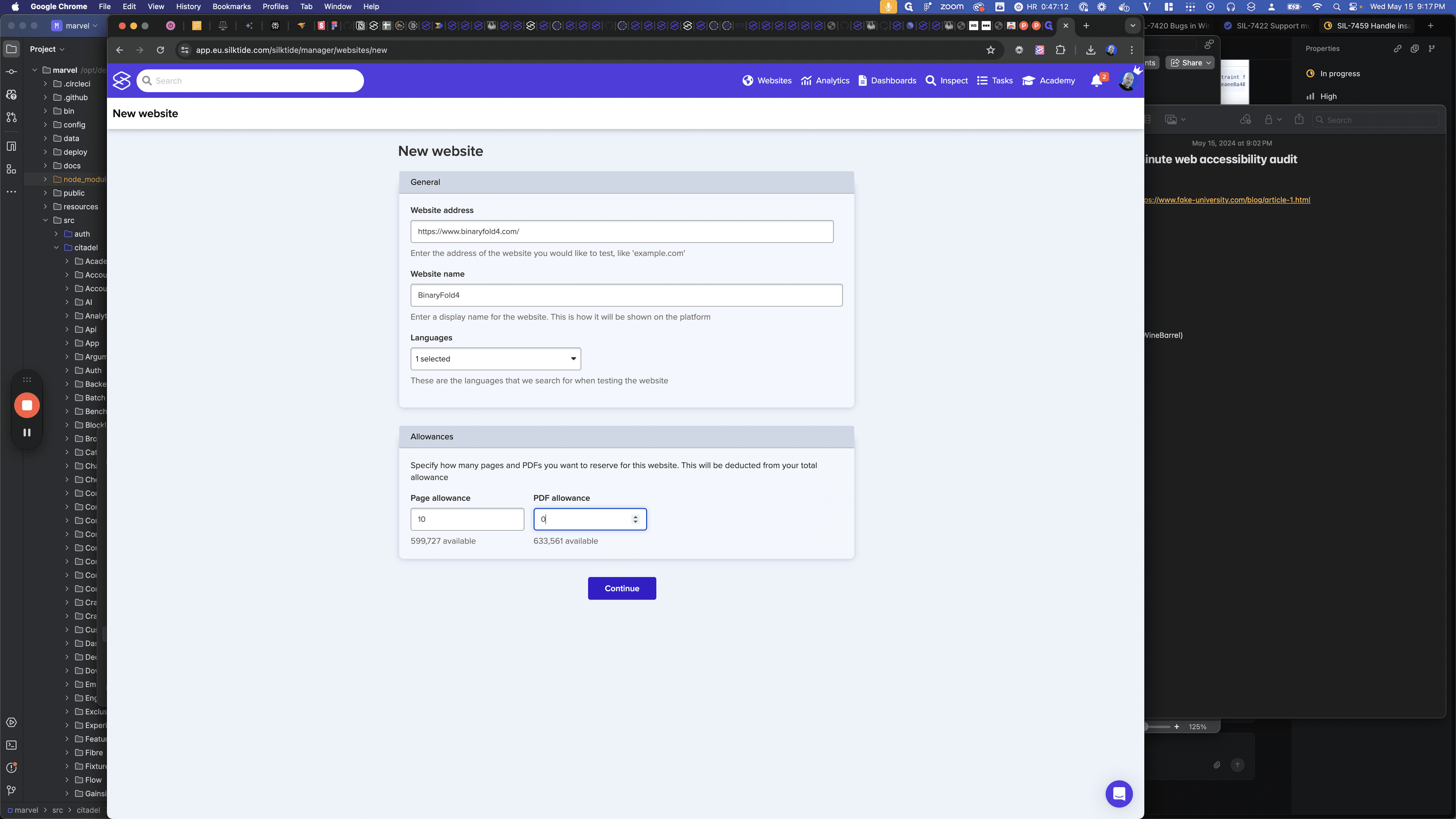 Step #6: Click "Continue"
