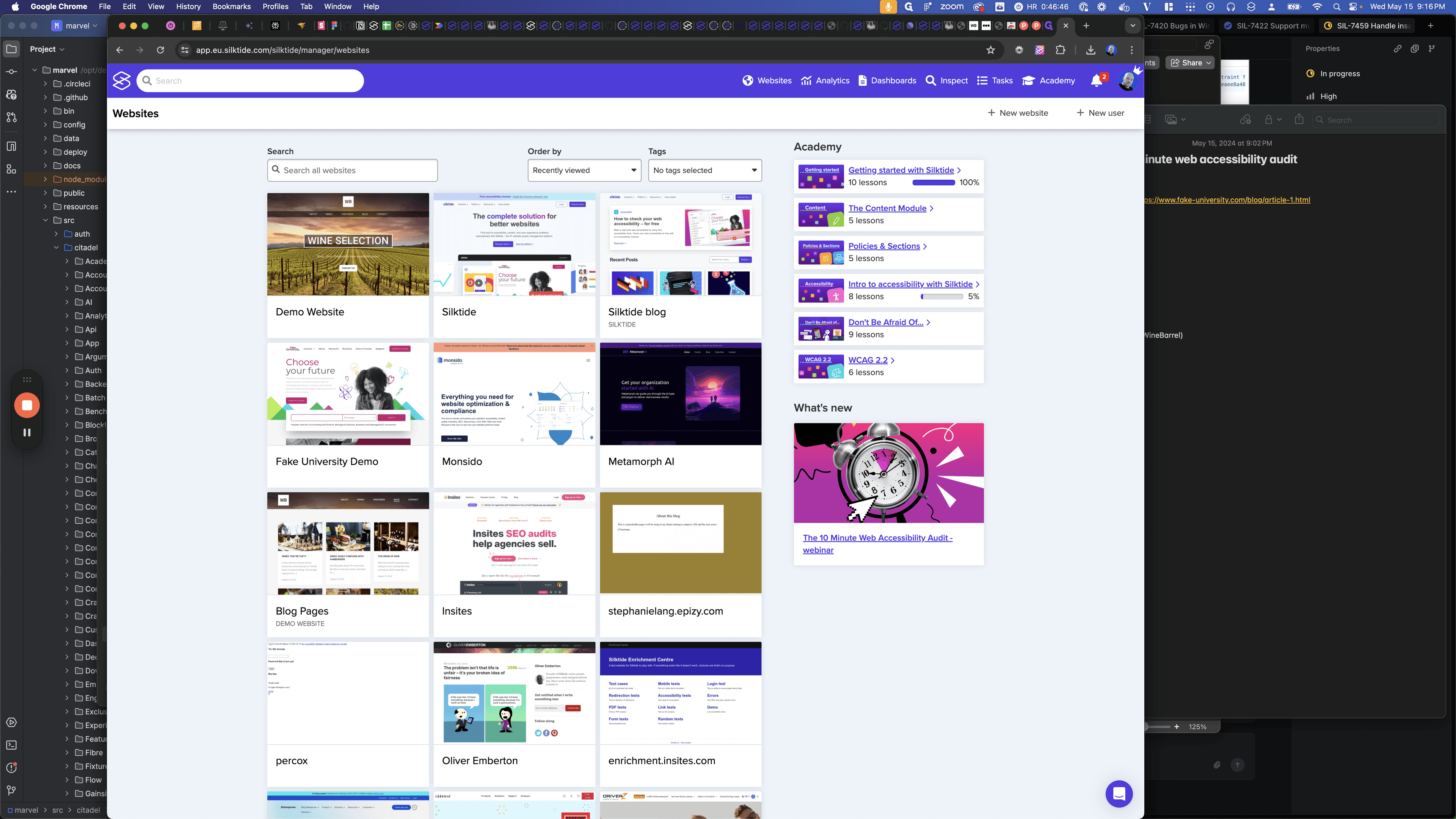 Step #1: Click "New website"