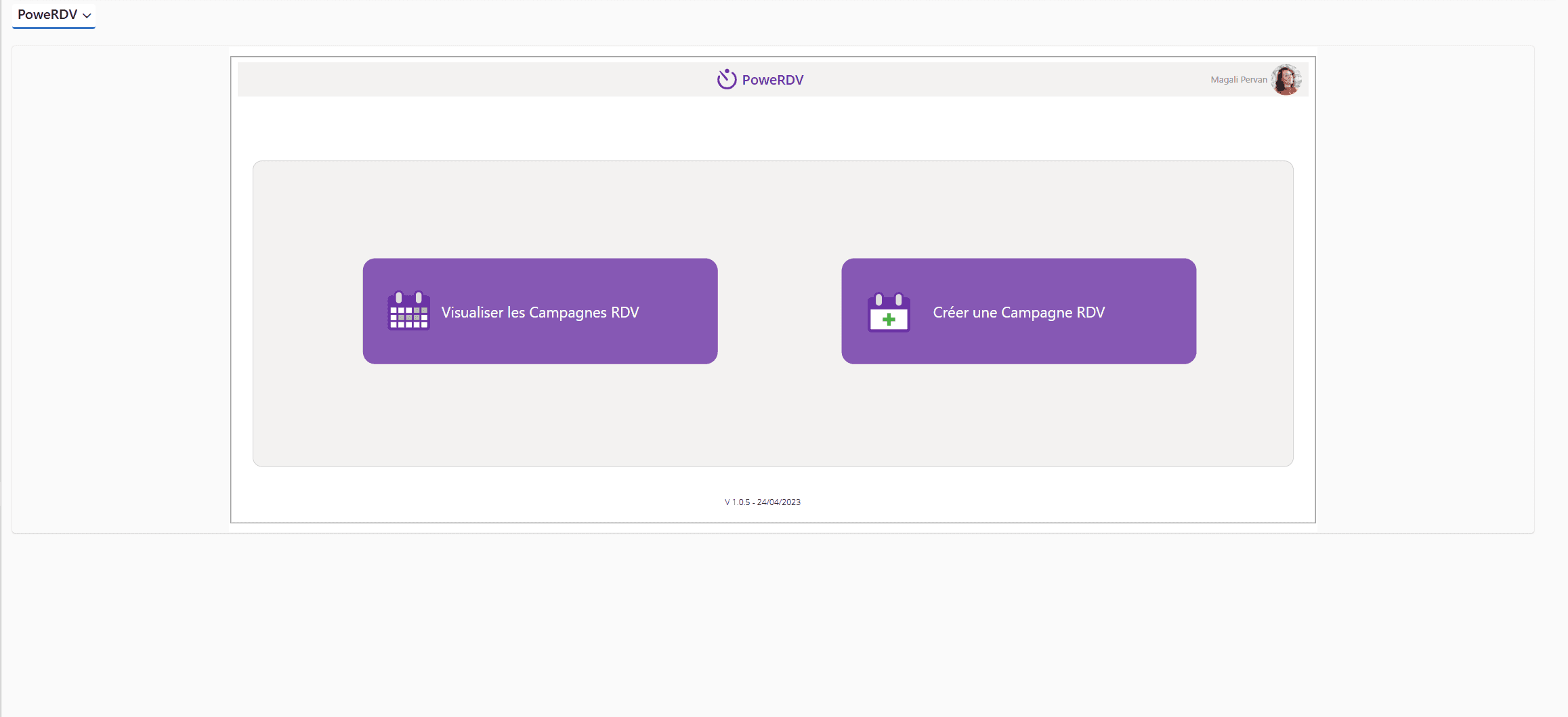 Step #2: Click on "Créer une campagne RDV"