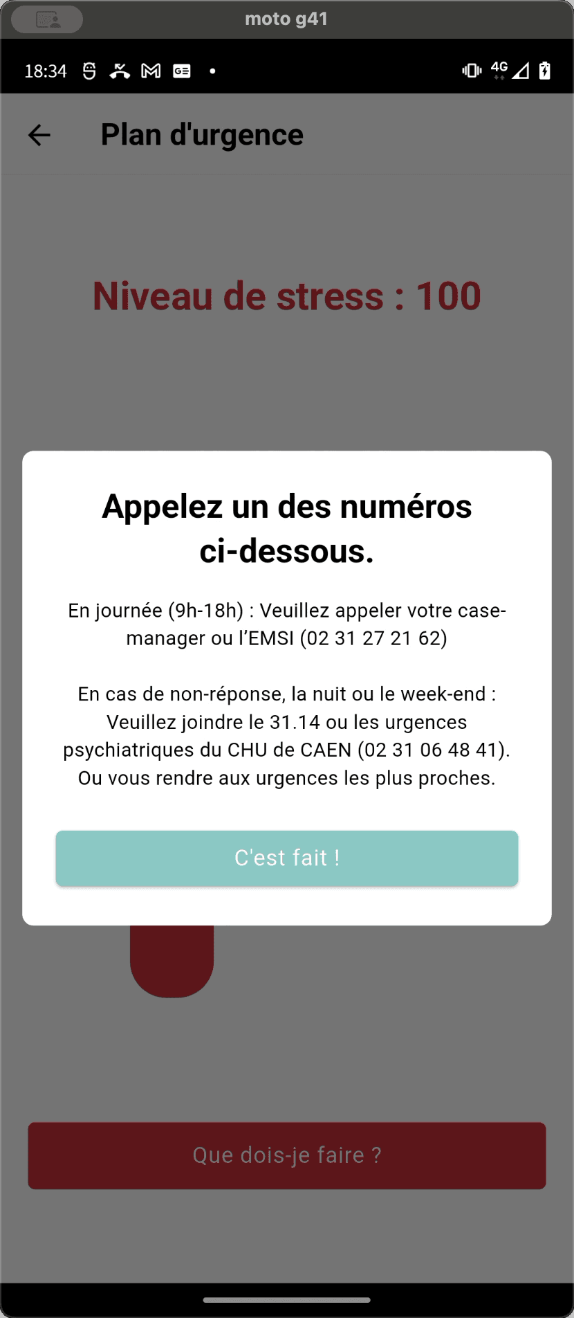 Step #3: Cliquez sur "C'est fait".