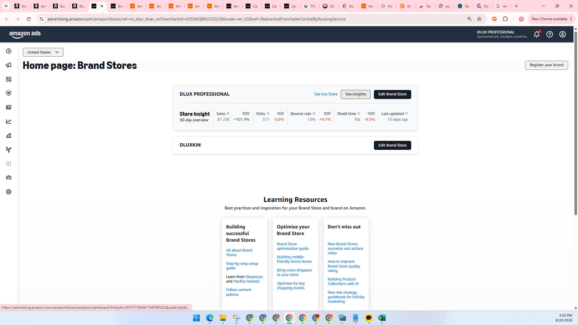 Step #14: Locate your brand's store and click See insights.