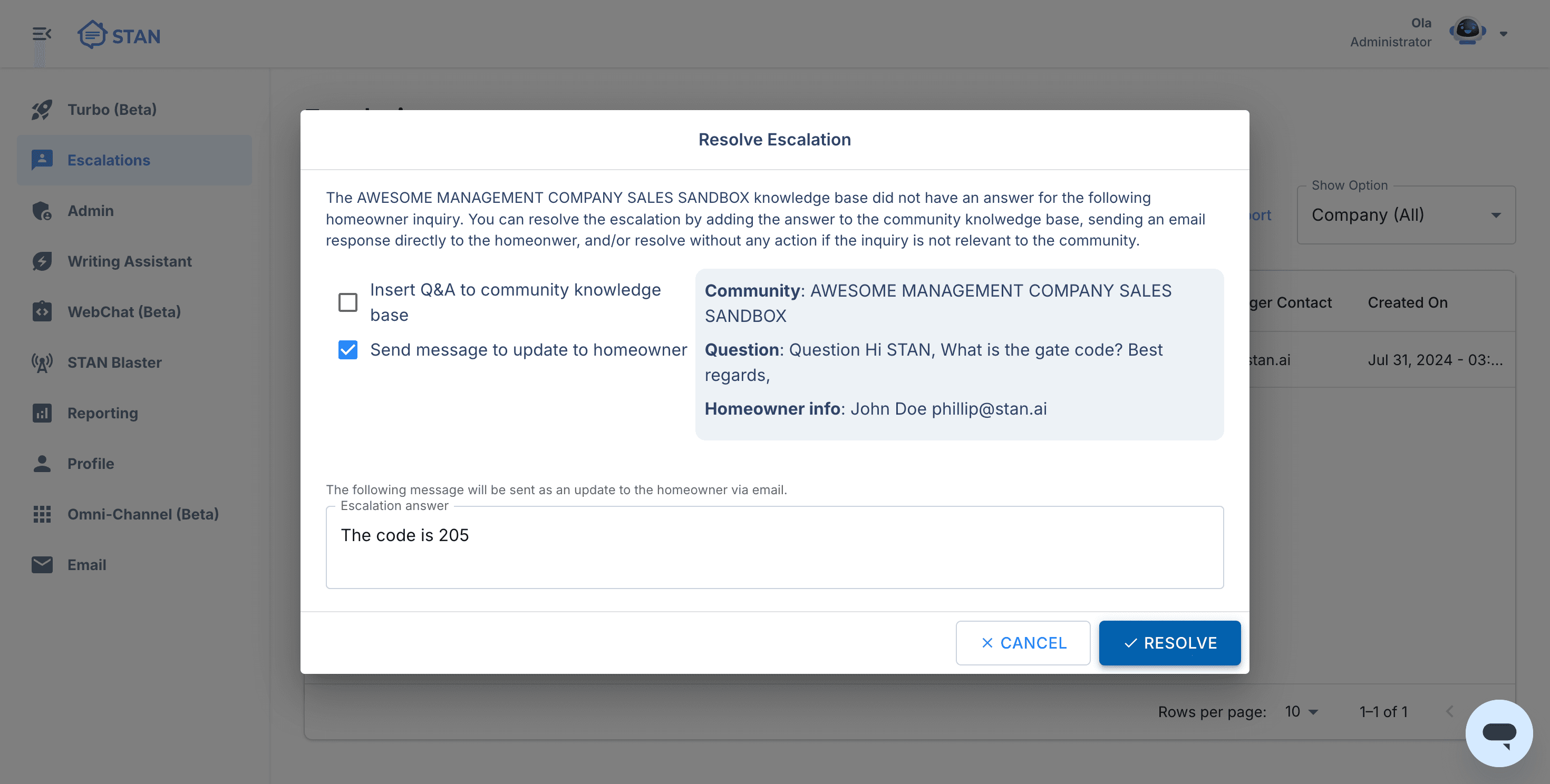 Step #5: Click on "✓ RESOLVE"