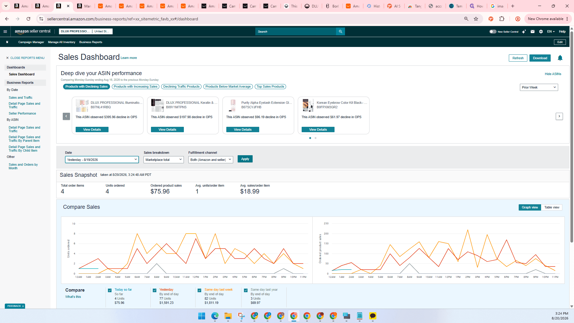 Step #7: Click Apply to filter the sales data.