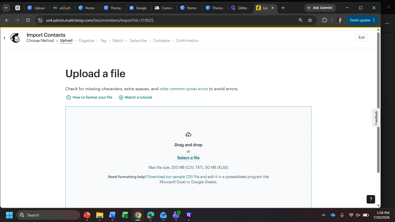 Step #5: Click Select a file.