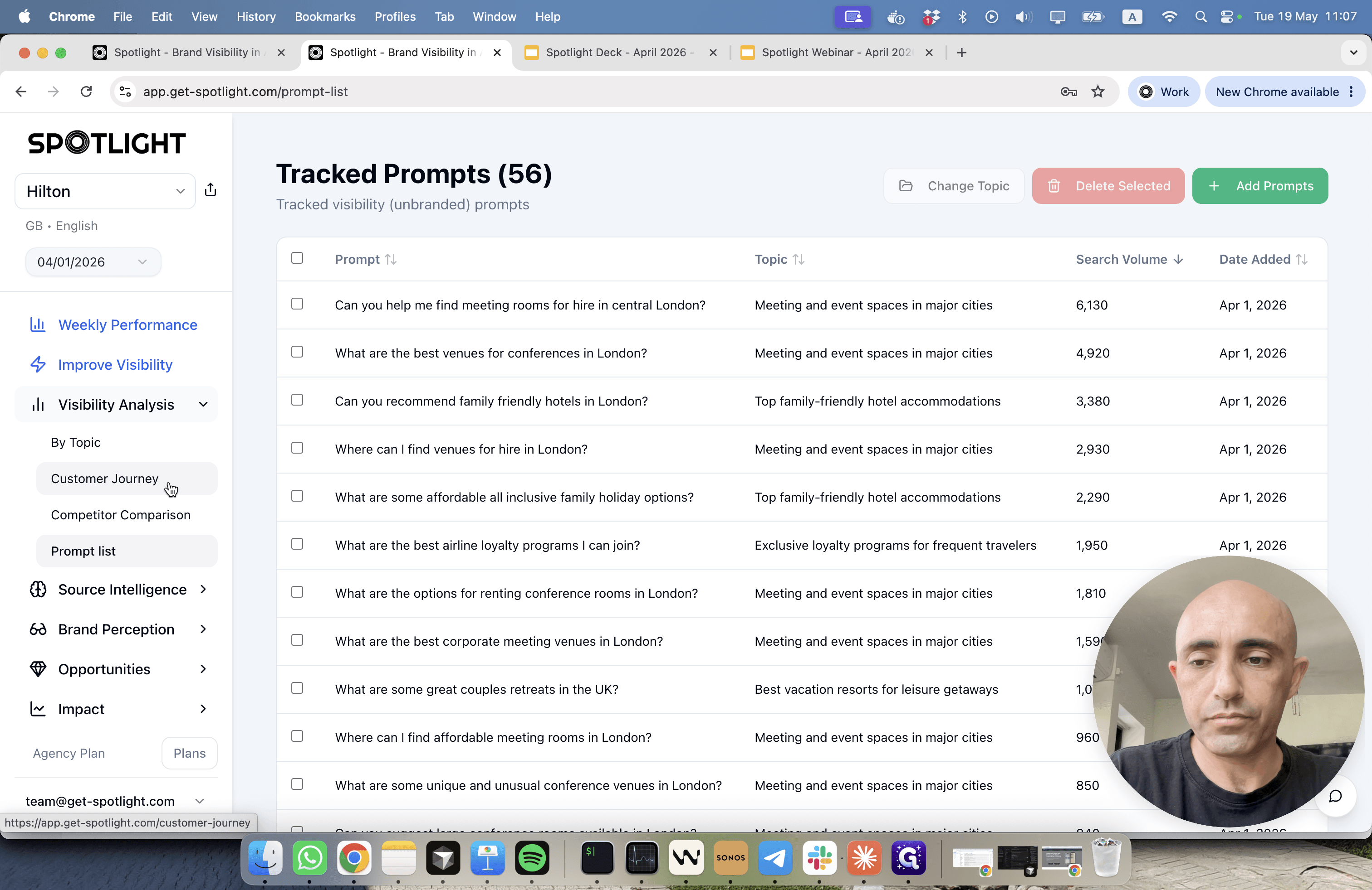 Step #11: In the left sidebar under Visibility Analysis, select Customer Journey.