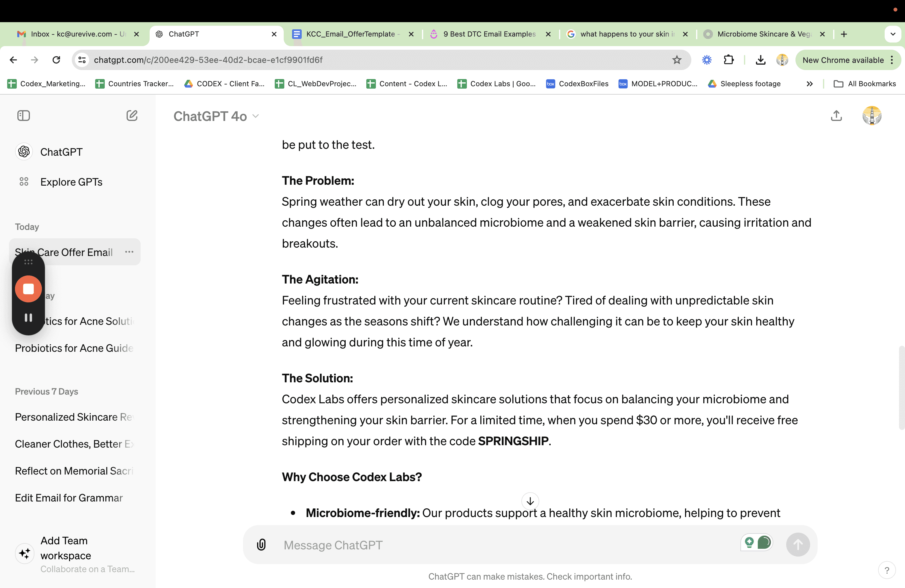Step #9: Chat GPT will create draft.
