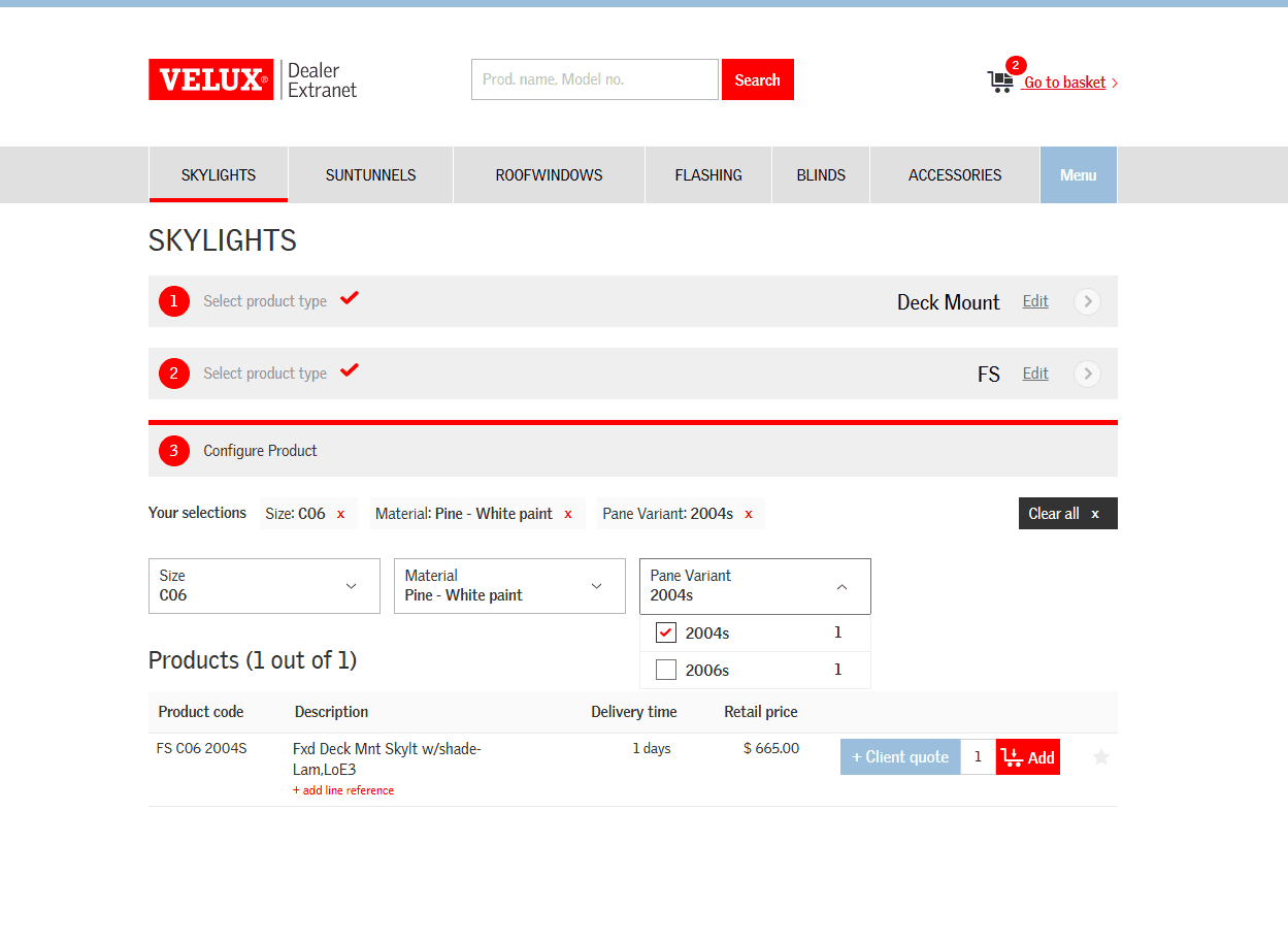 Step #12: Once all items are added click Go to basket.