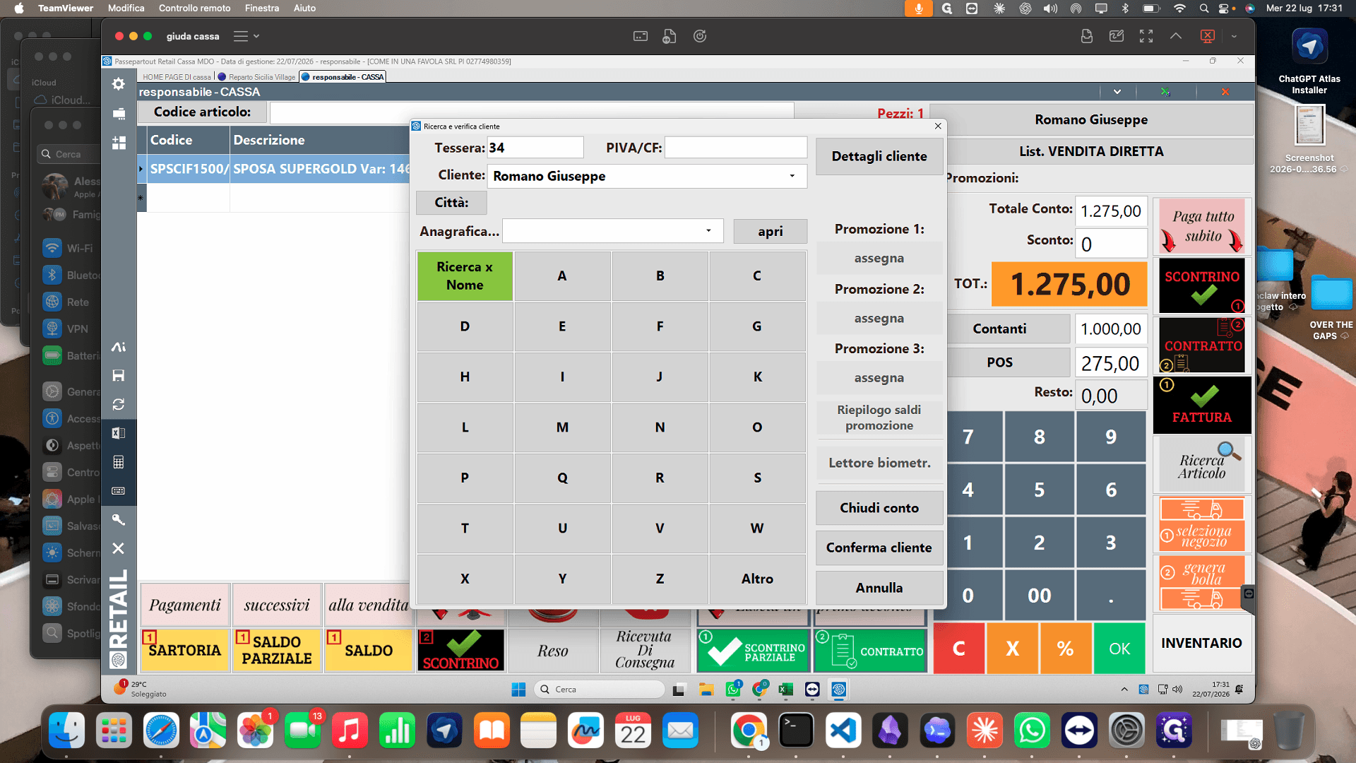 Step #11: Verificate i dati e cliccate su Conferma cliente per tornare al riepilogo del conto.