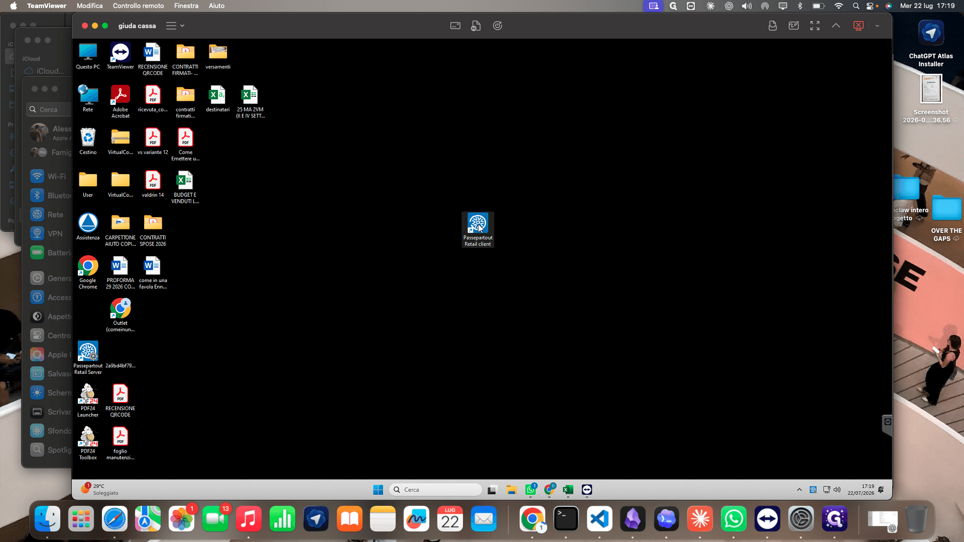 Step #1: Fate doppio clic sull'icona Passepartout Retail client presente sul desktop.