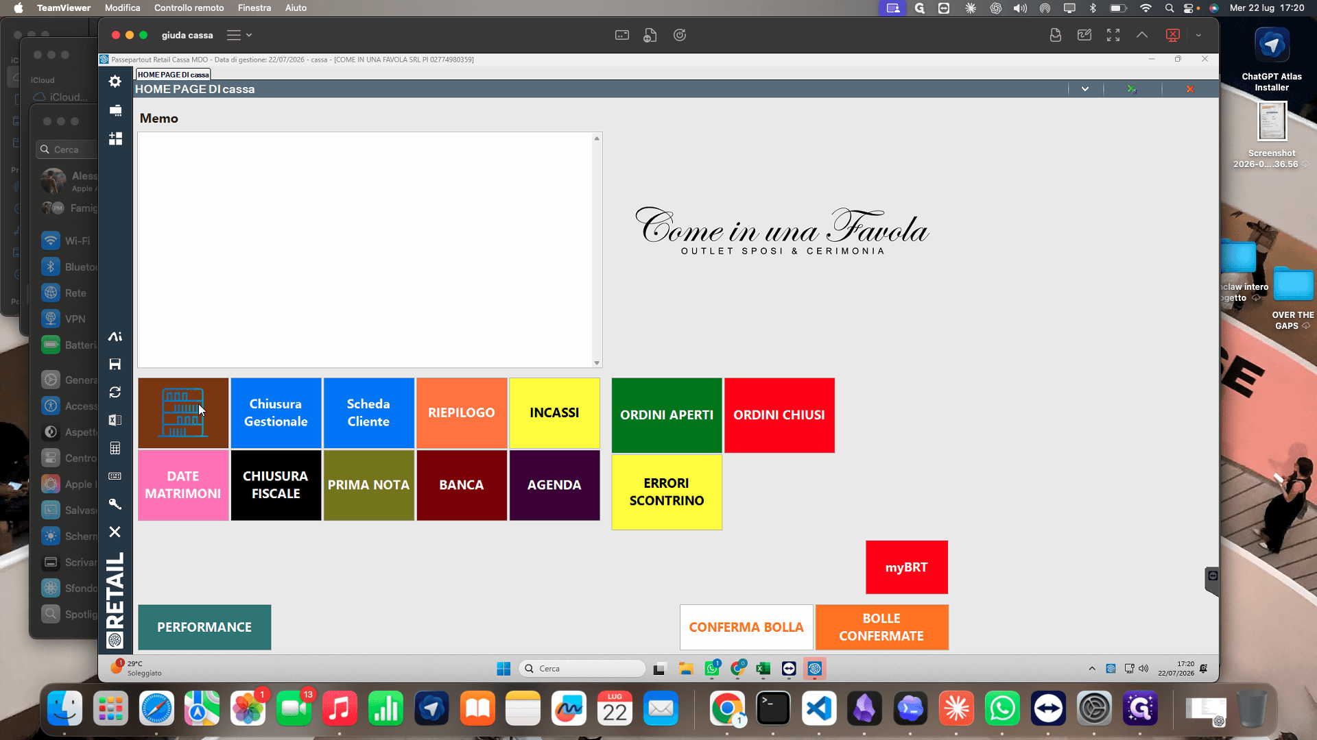 Step #3: Dalla Home Page, cliccate sulla cartella marrone in alto a sinistra per accedere alla schermata del reparto.