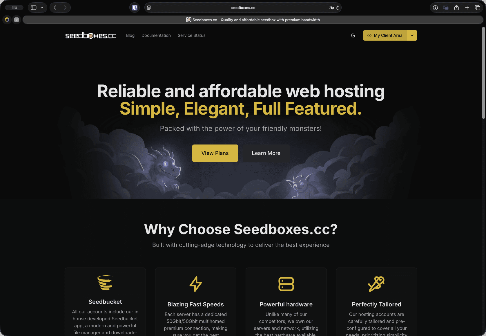 Step #1: Click on "My Client Area"