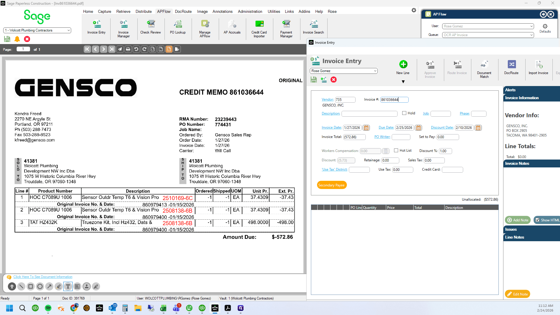 Step #57: Copy invoice number
