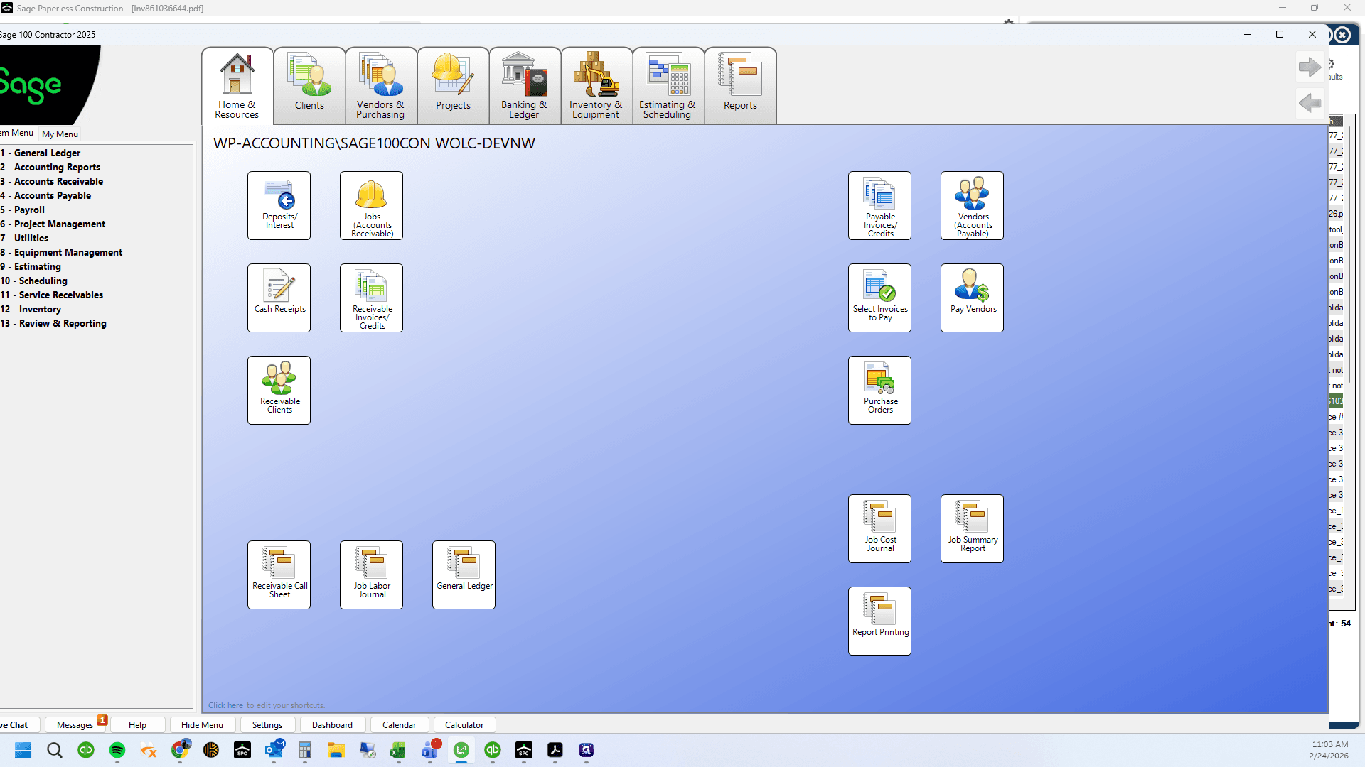 Step #6: Double-click on "Invoices /"