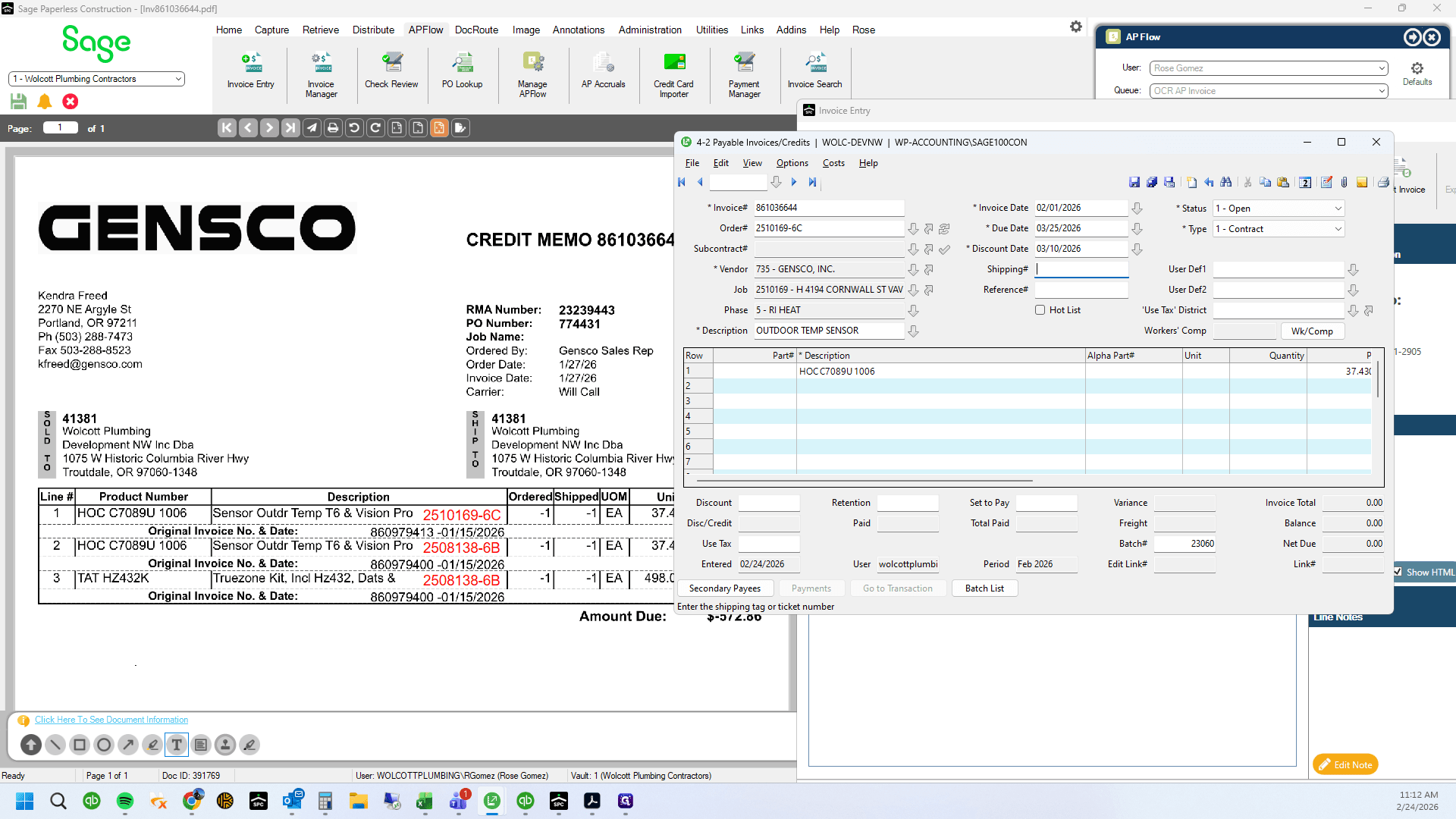 Step #66: Drag "WP - ACCOUNTING \ SAGE100CON"