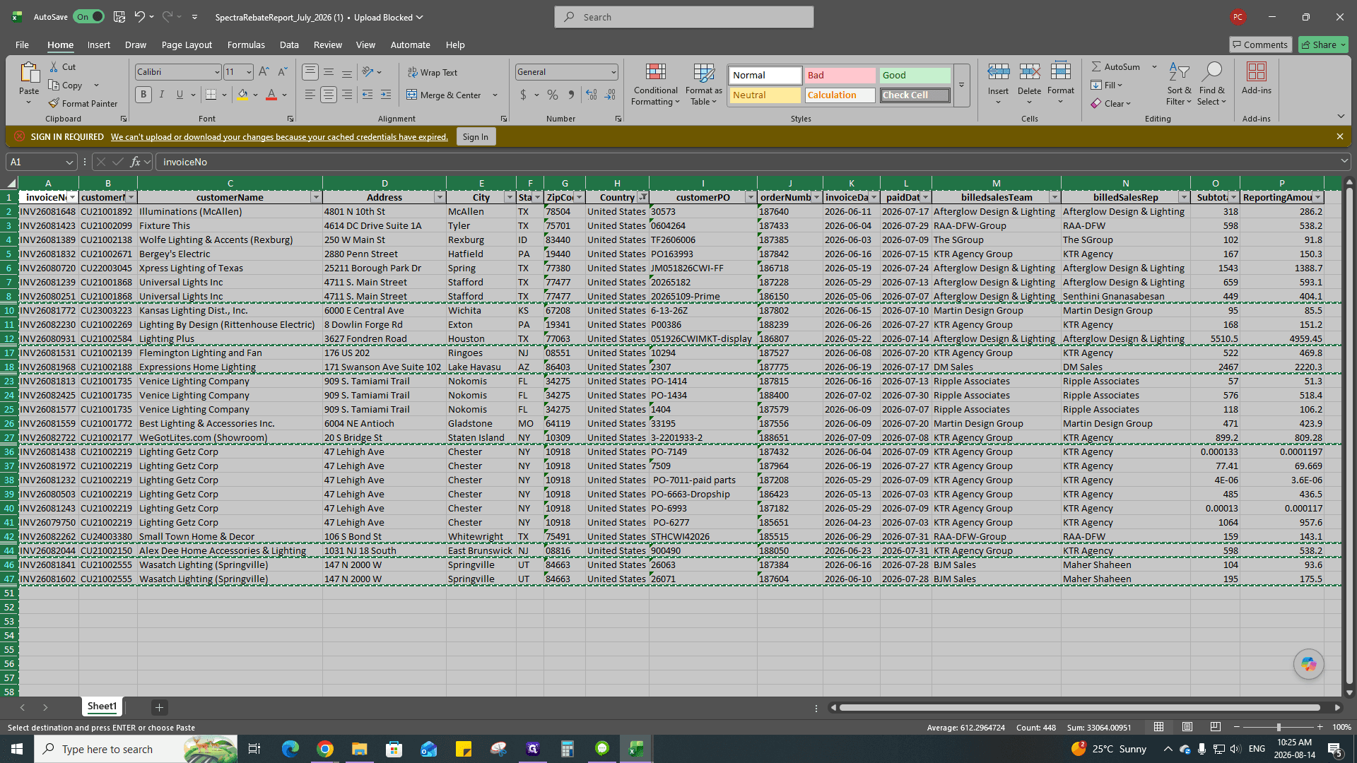 Step #34: Select all the filtered data rows.