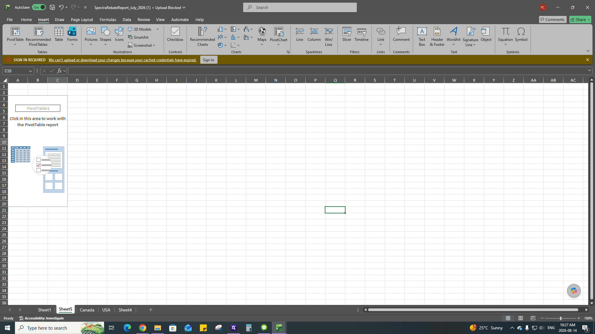 Step #45: Click PivotTable.