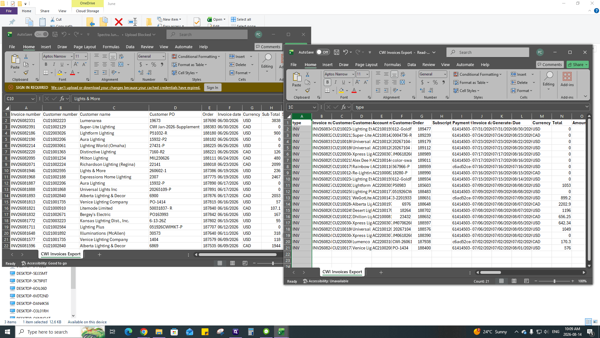 Step #25: Highlight unnecessary leading columns (e.g., Columns A through C).