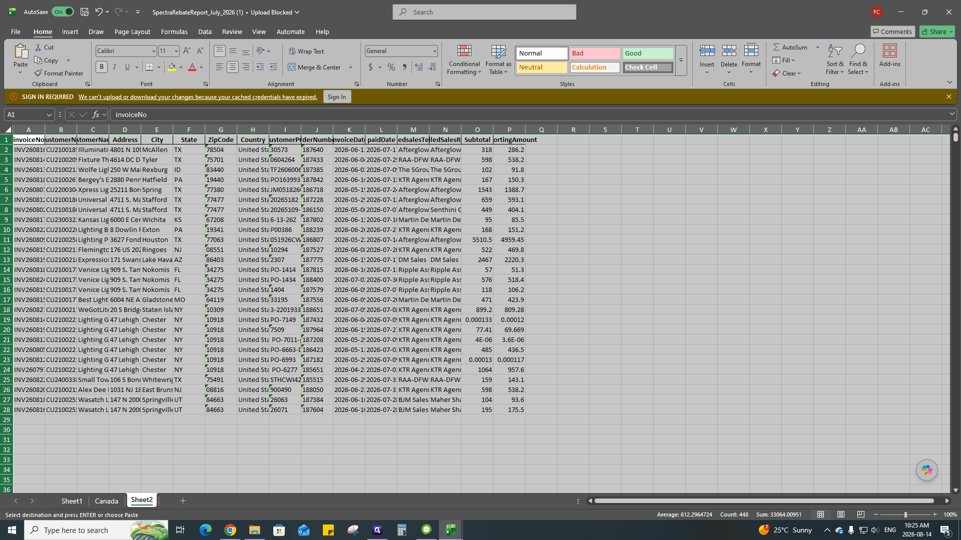Step #43: Create another new worksheet, paste the data, and rename the sheet tab to USA.