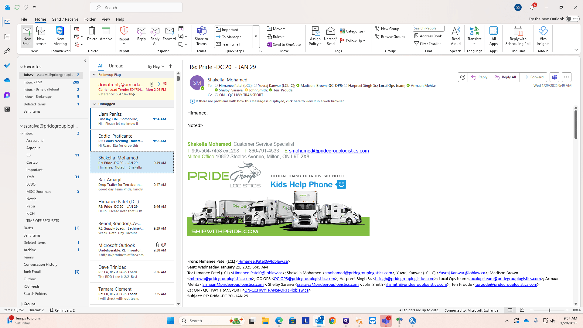 Step #9: Click on "New Email Items" to confirm that it changed.