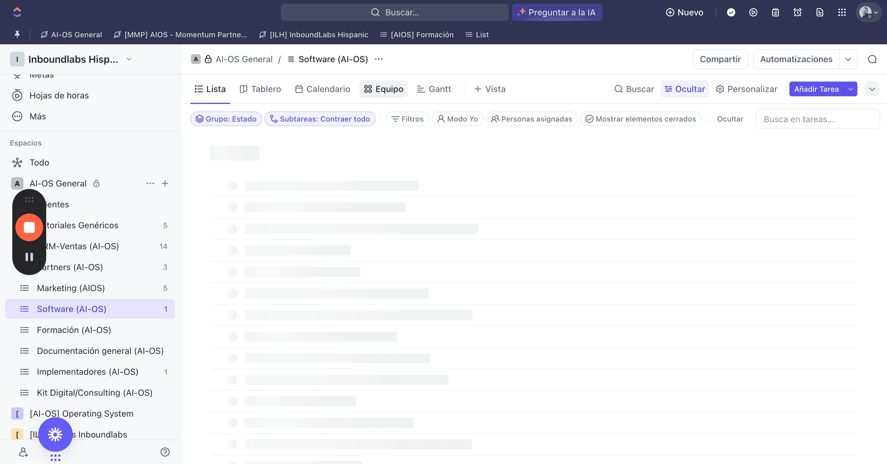 Step #10: Click "Lista"