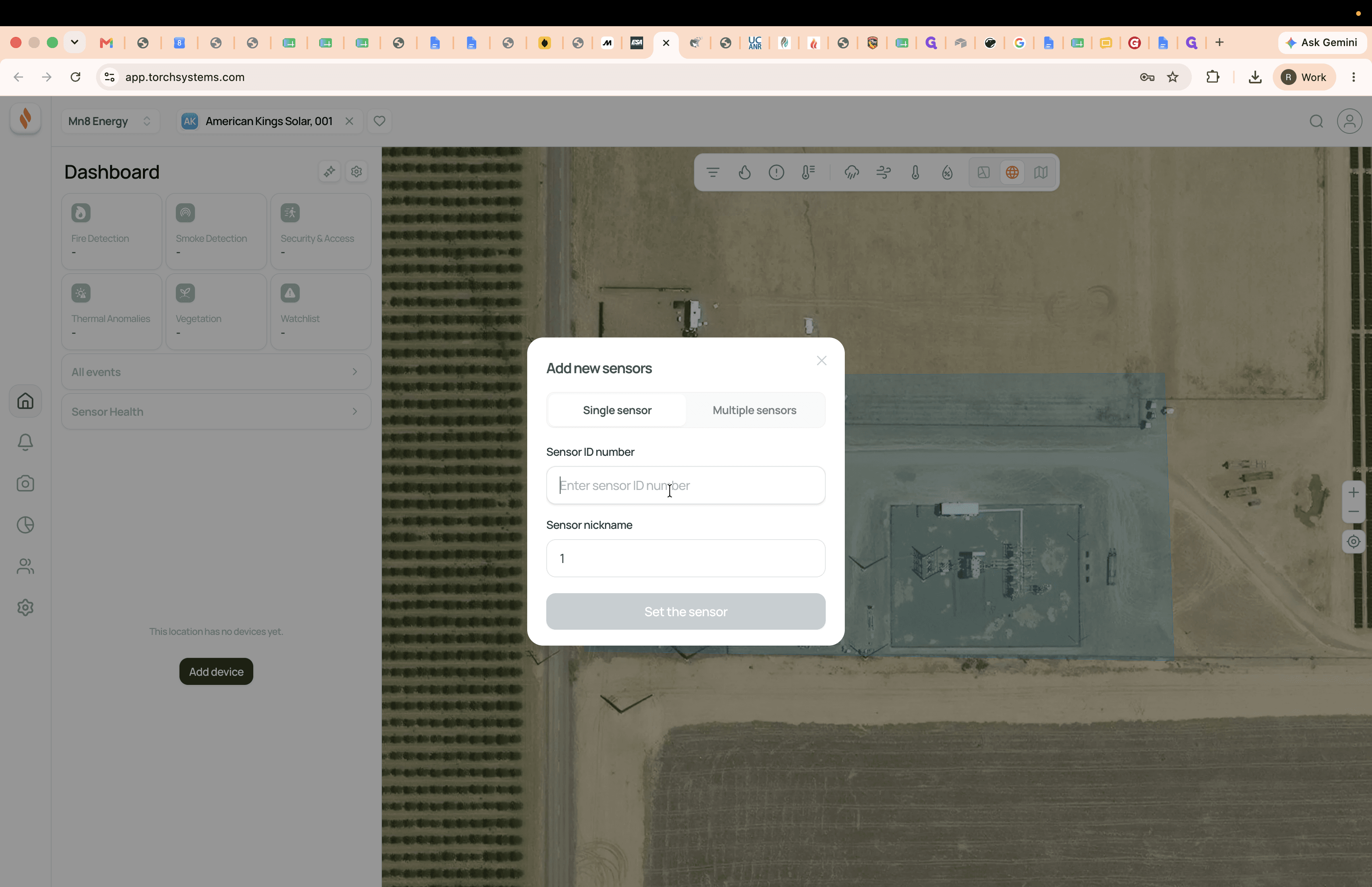 Step #17: Click the Sensor ID number field and enter the exact device ID.