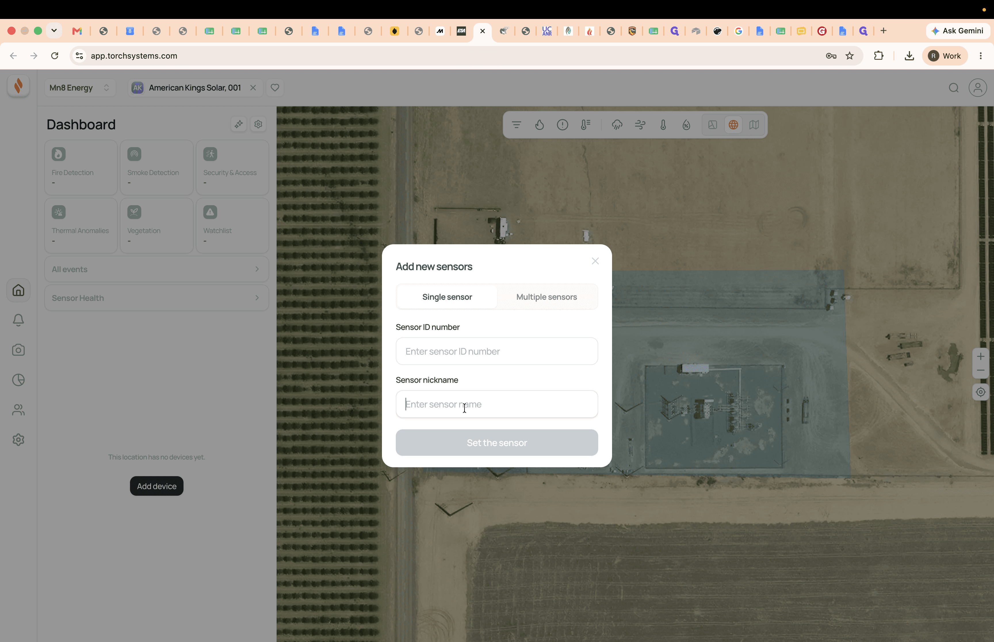 Step #16: Click the Sensor nickname field and enter a recognizable name for the device.