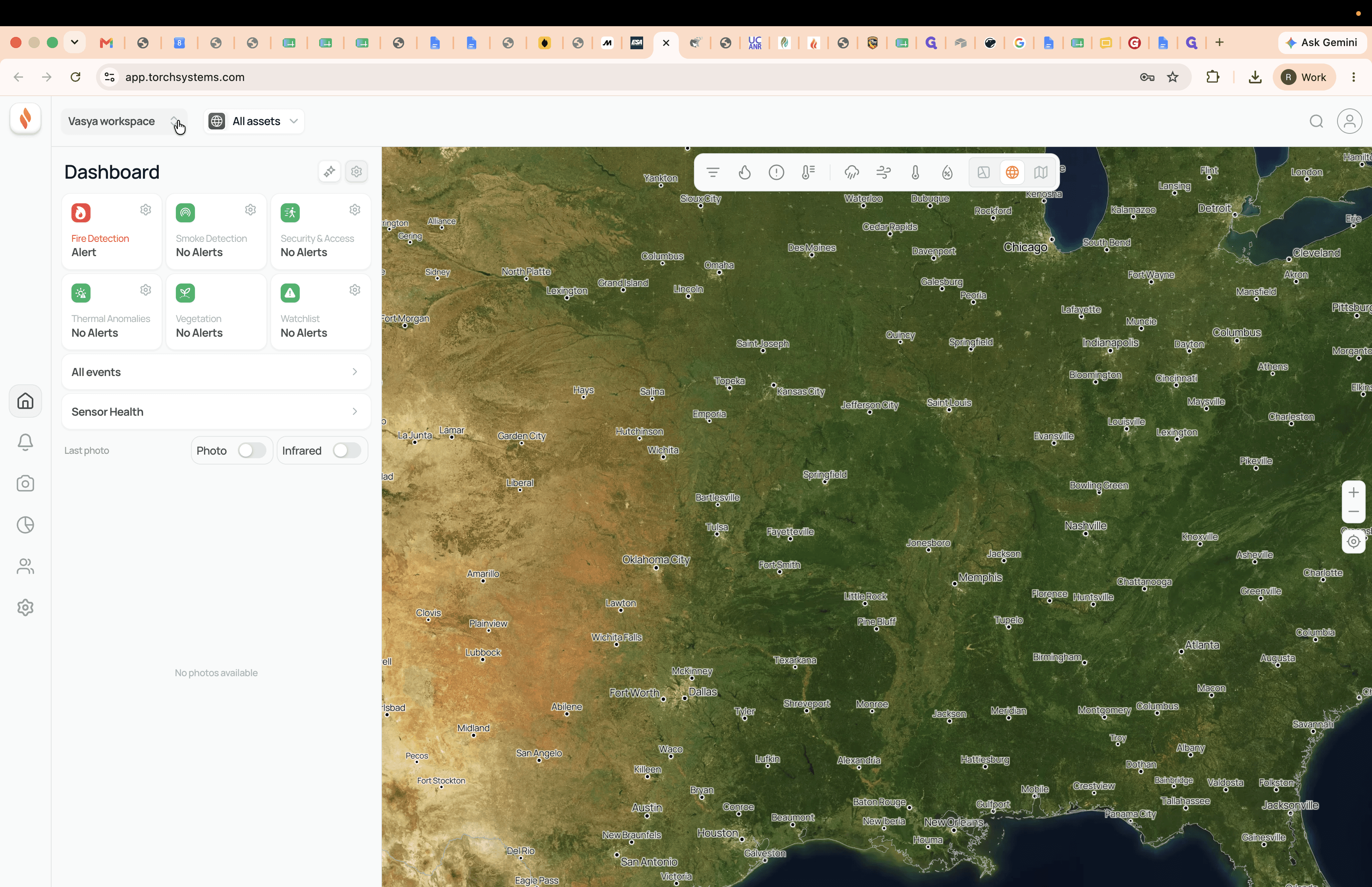 Step #1: Click the workspace dropdown menu in the top-left area of the dashboard.
