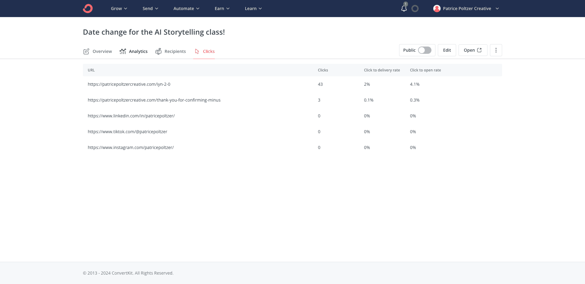 Step #47: Click on "Analytics"