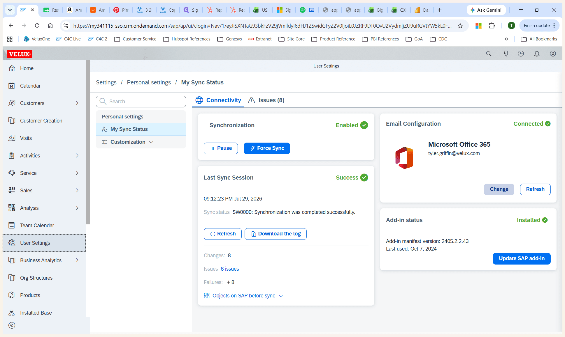 Step #2: Review the Email Configuration section. If the provider is not set to Microsoft Office 365, click Change.