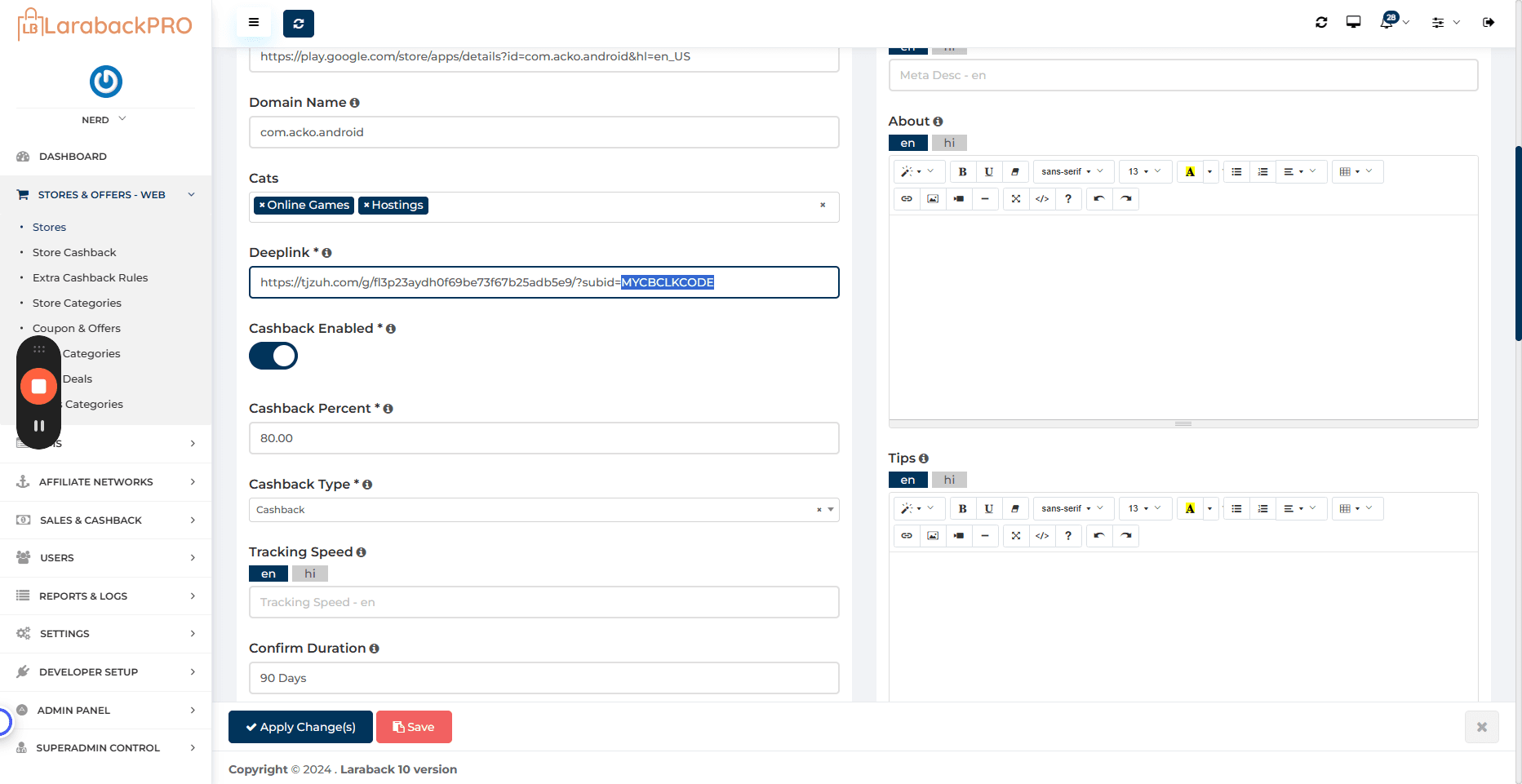 Step #22: Click "//tjzuh.com/g/fl3p23aydh0f69be73f67b25adb5e9/ ? subid = MYCBCLKCODE"