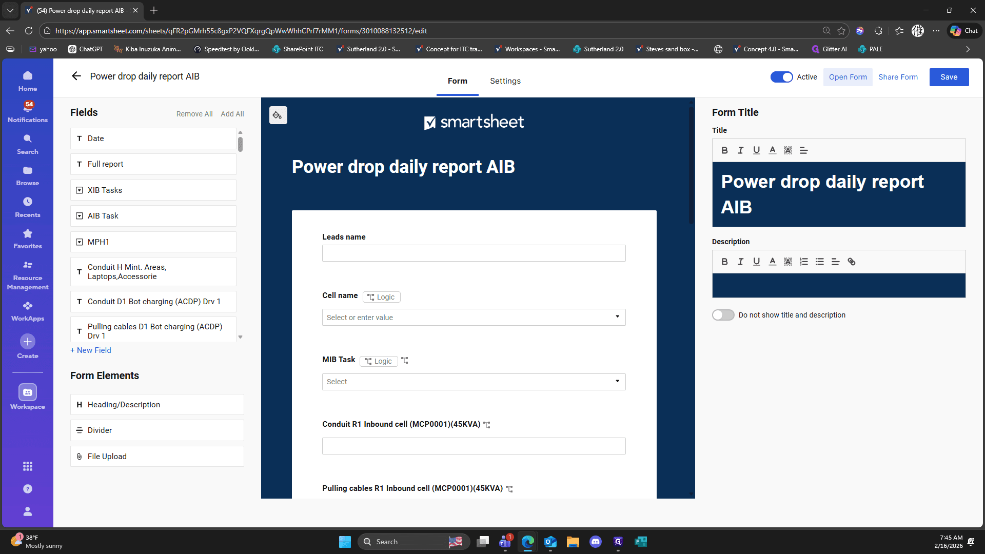 Step #379: Click on "Open Form"