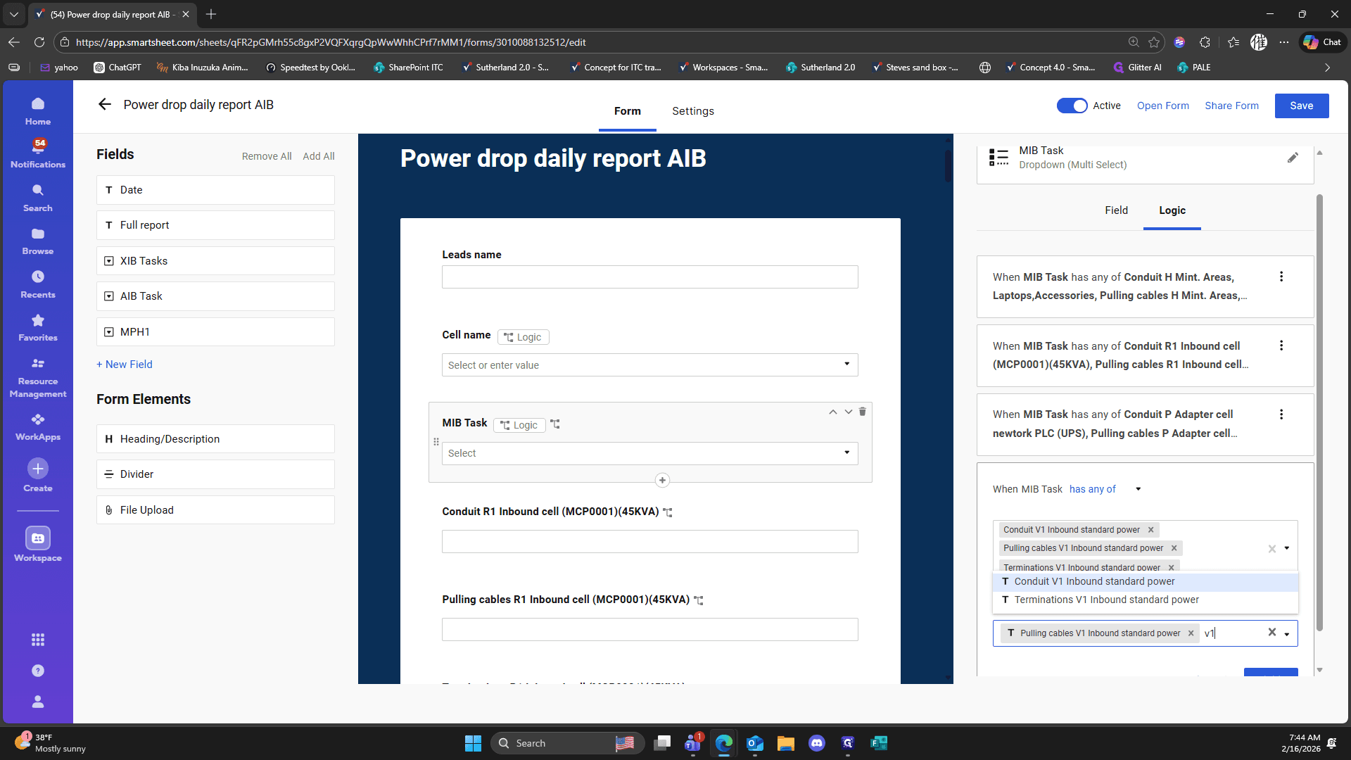 Step #346: Click on "T Terminations V1 Inbound standard power"