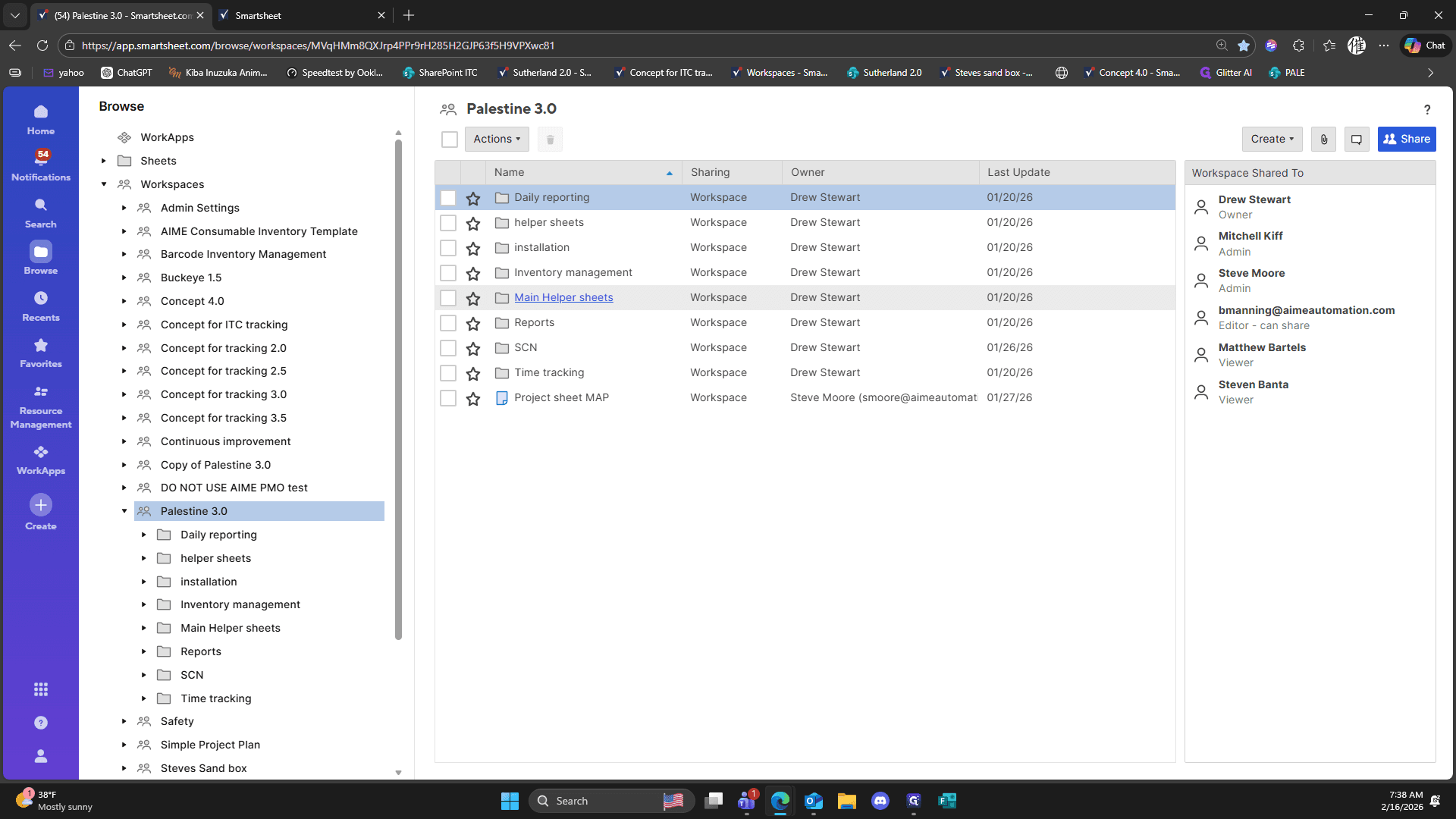 Step #140: Click on "Main Helper sheets"
