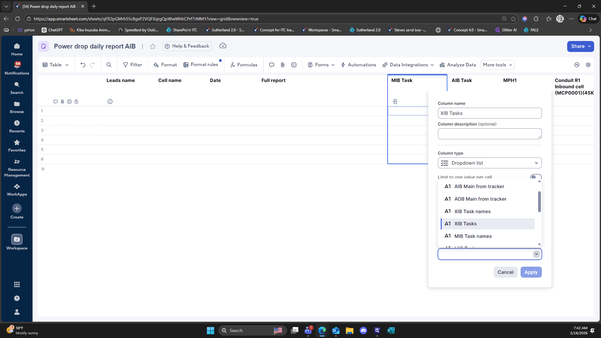 Step #252: Click on "A1 XIB Tasks"