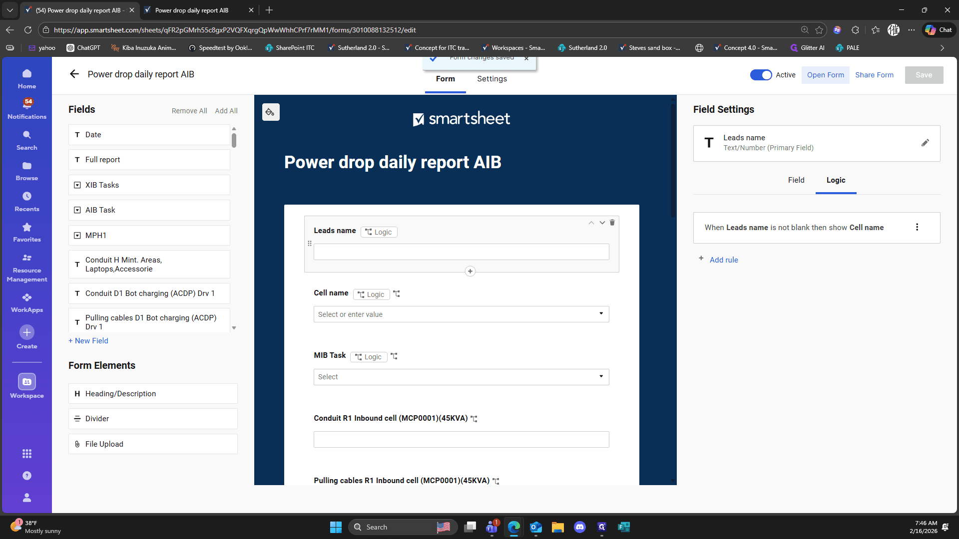 Step #393: Click on "Open Form"