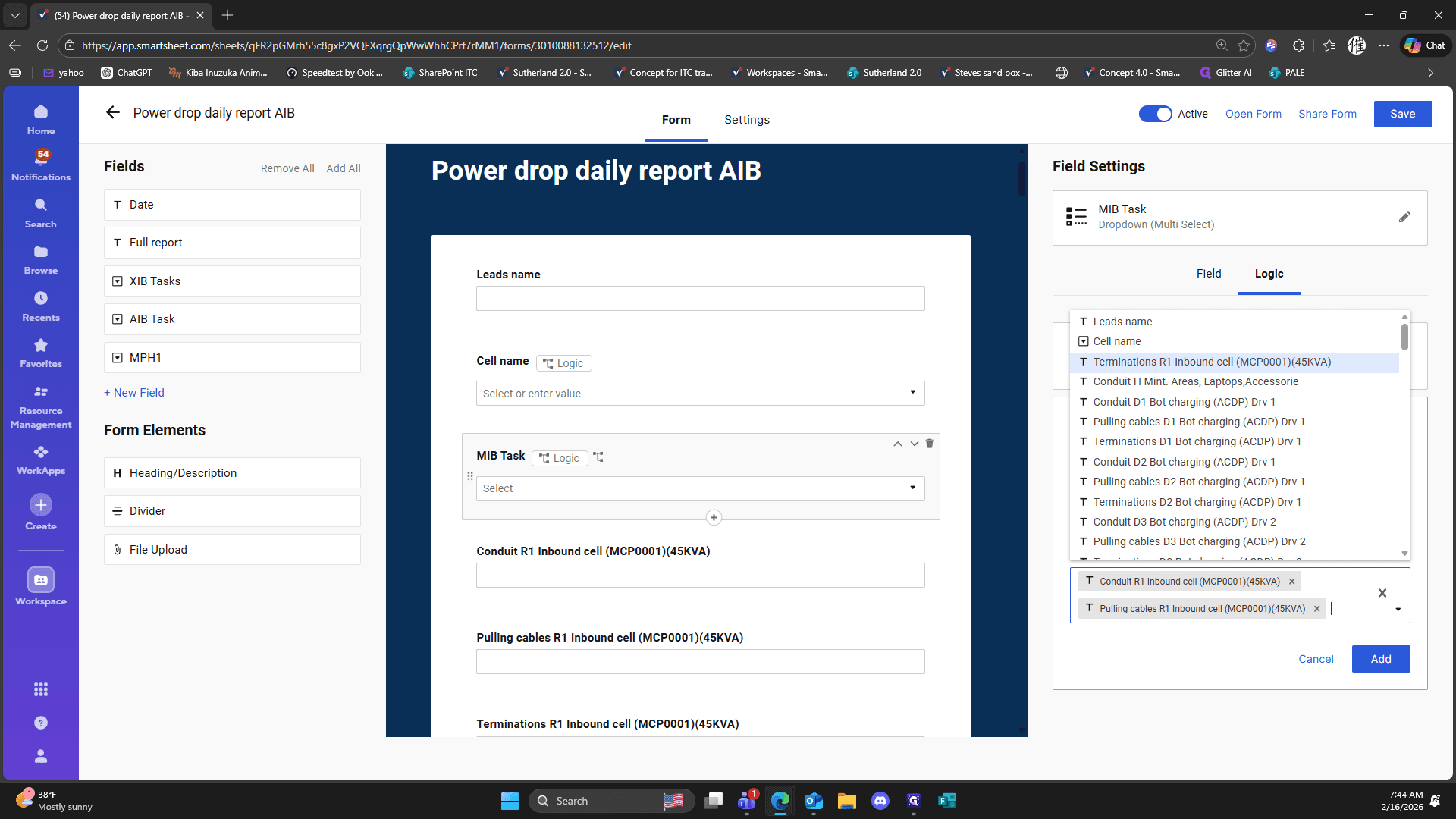 Step #323: Double-click on "T Terminations R1 Inbound cell"