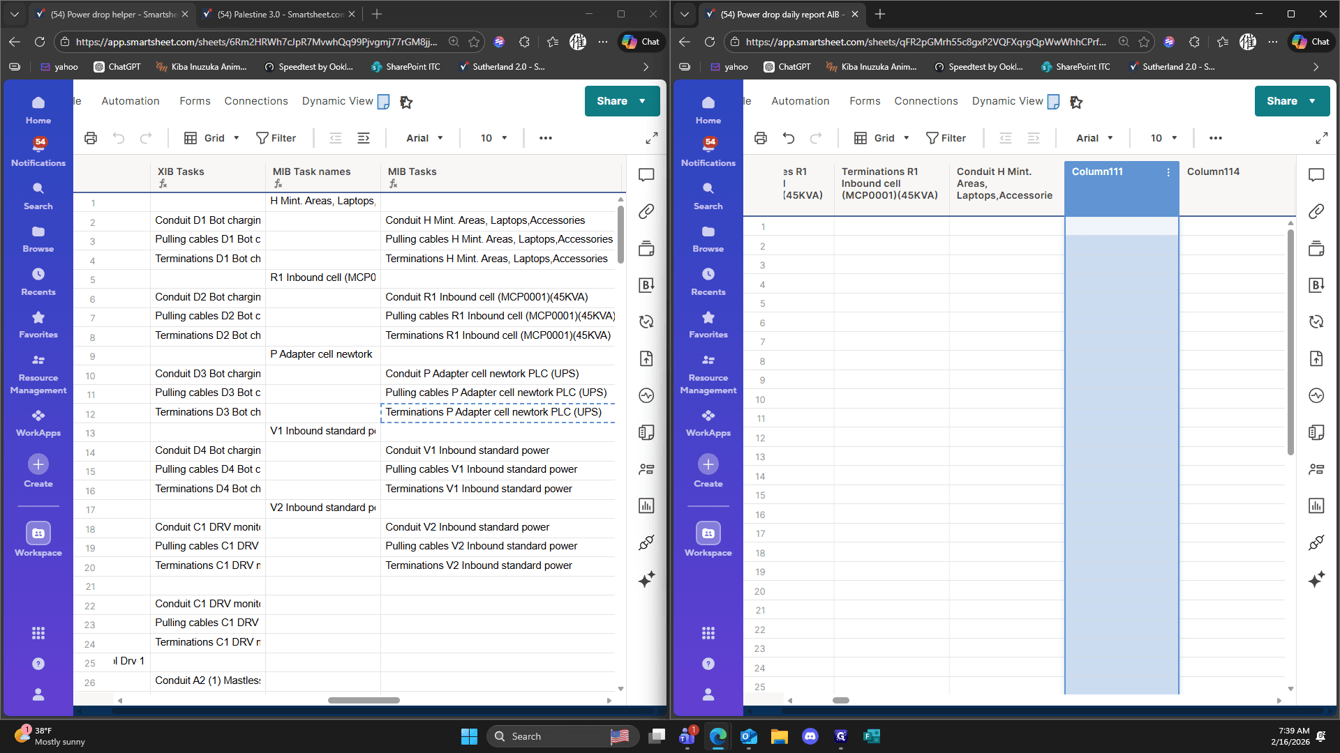 Step #177: Double-click on "Column111"