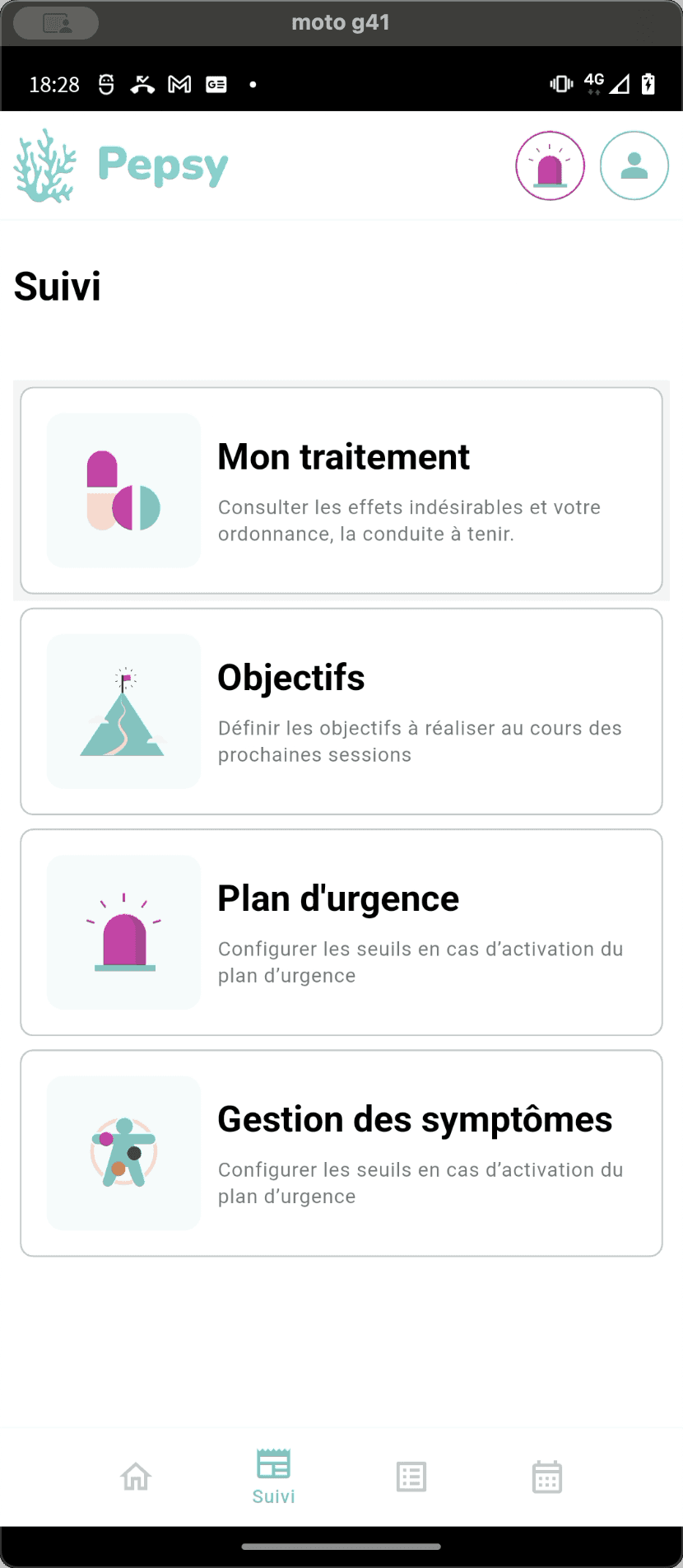 Step #33: Cliquez sur la tuile "Plan d'urgence".