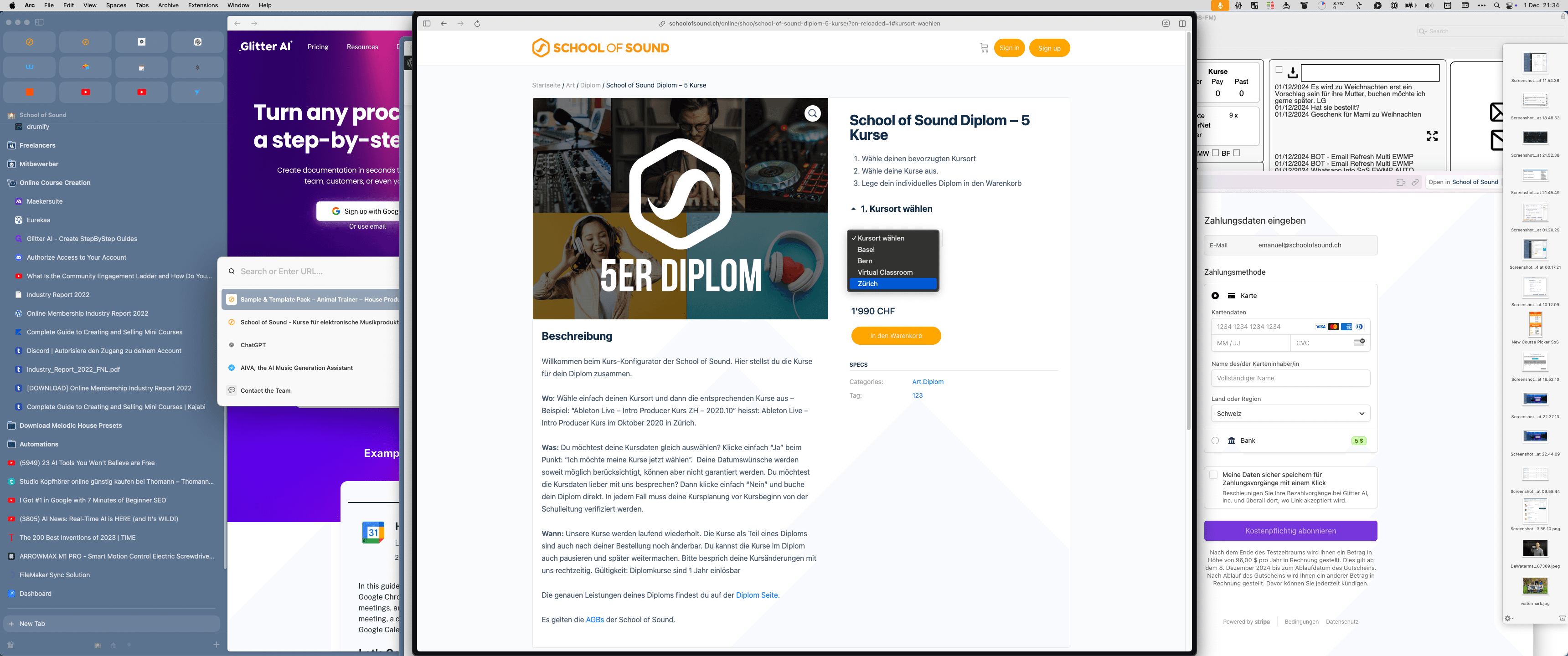 Step #10: Klicken Sie auf "Virtual Classroom Zürich"