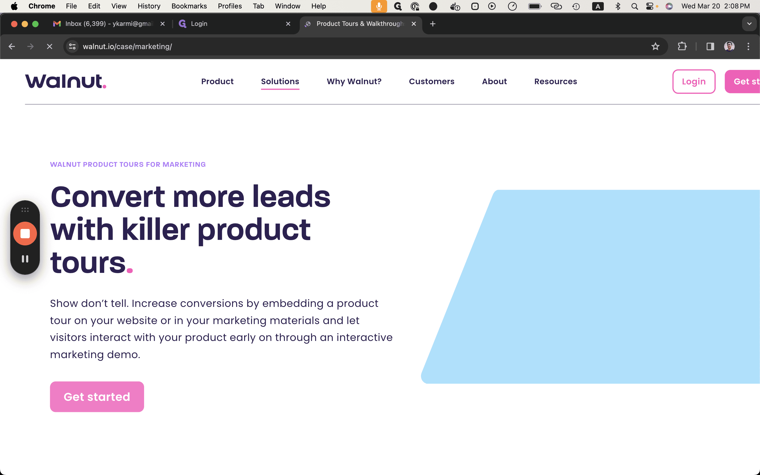 Step #5: Click "Get started"