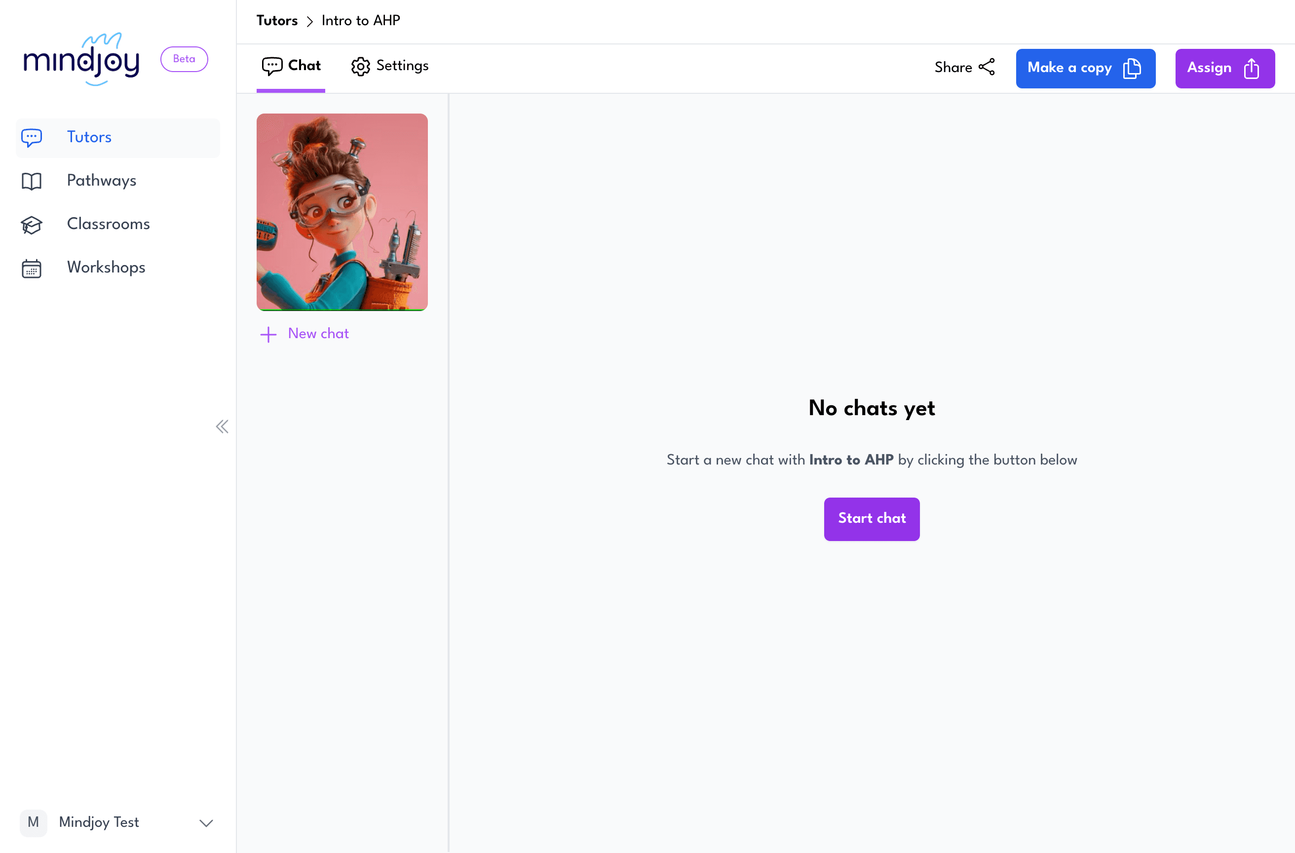 Step #7: Click on "+ New chat"