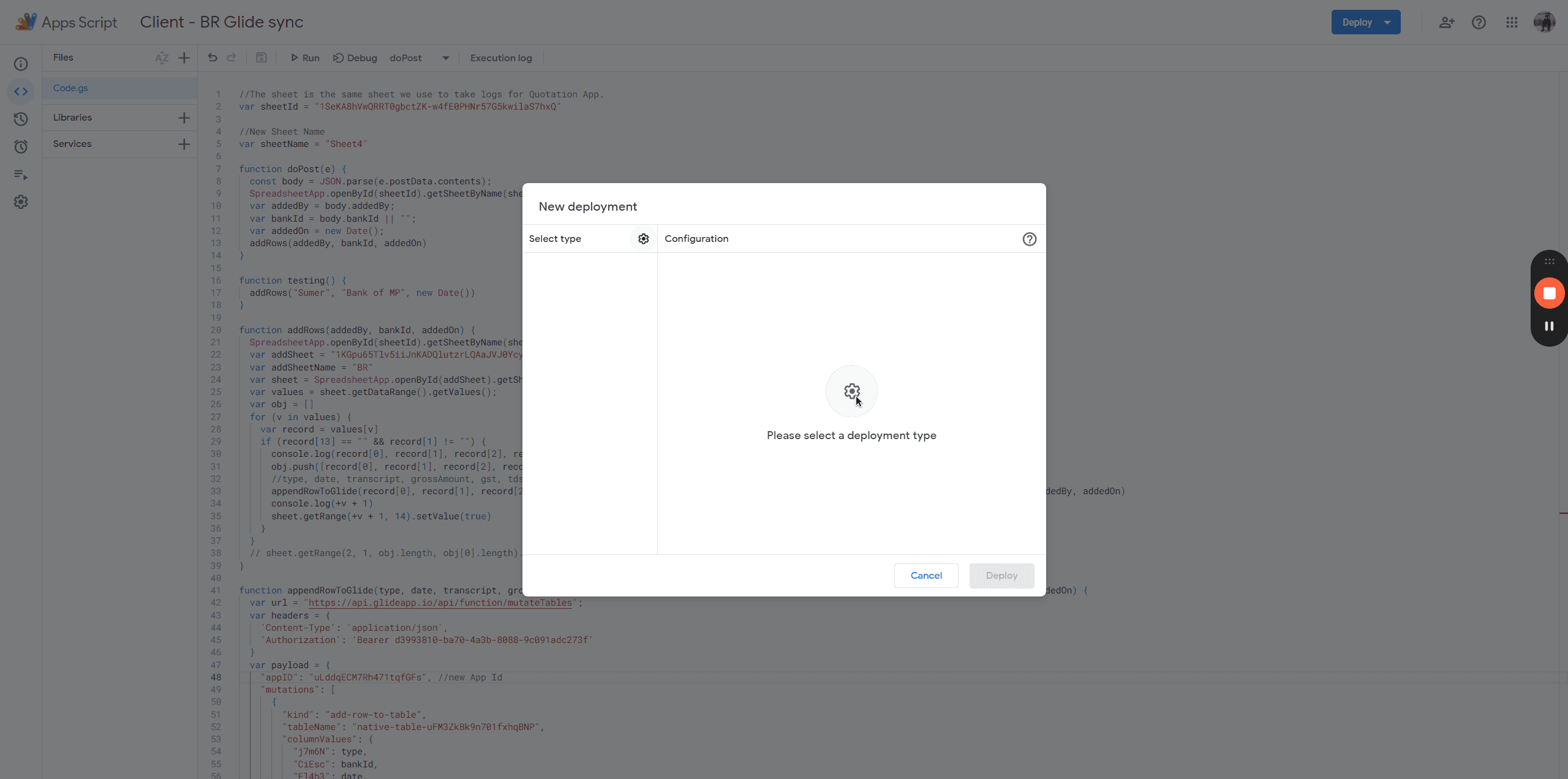 Step #60: Click on "New deployment"
