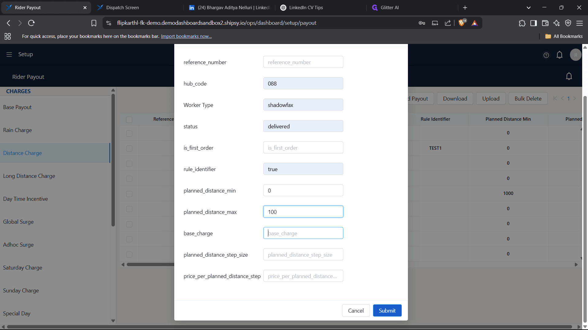 Step #33: Click here for base charge.