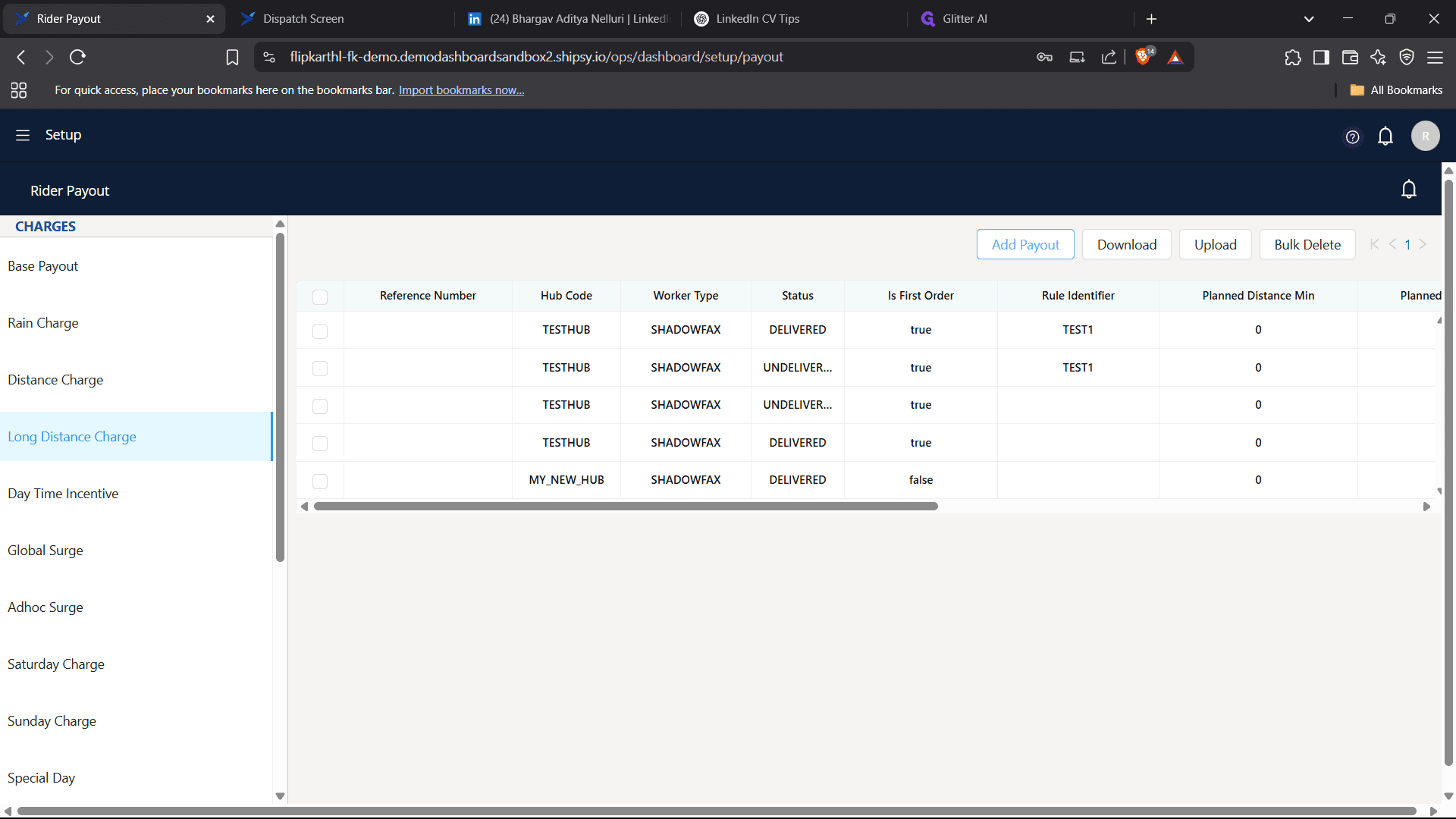 Step #38: Click on "Add Payout"