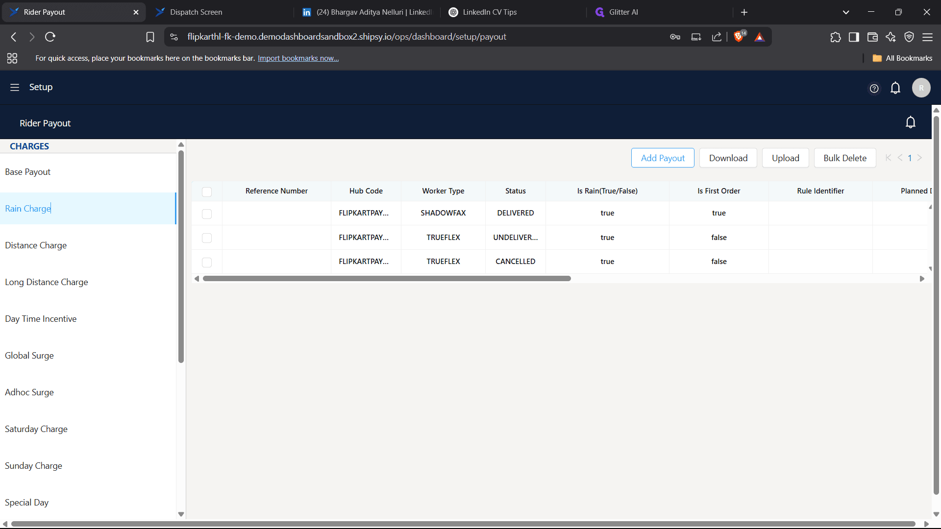 Step #14: Click on "Add Payout"