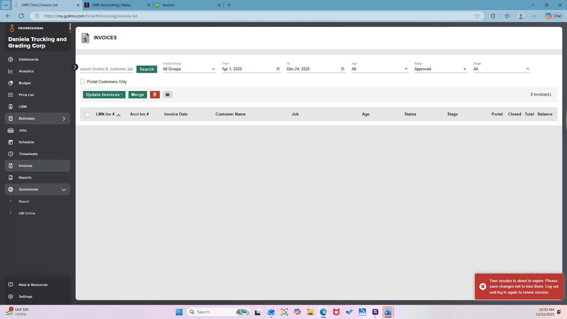 Step #69: Click on "Estimates"