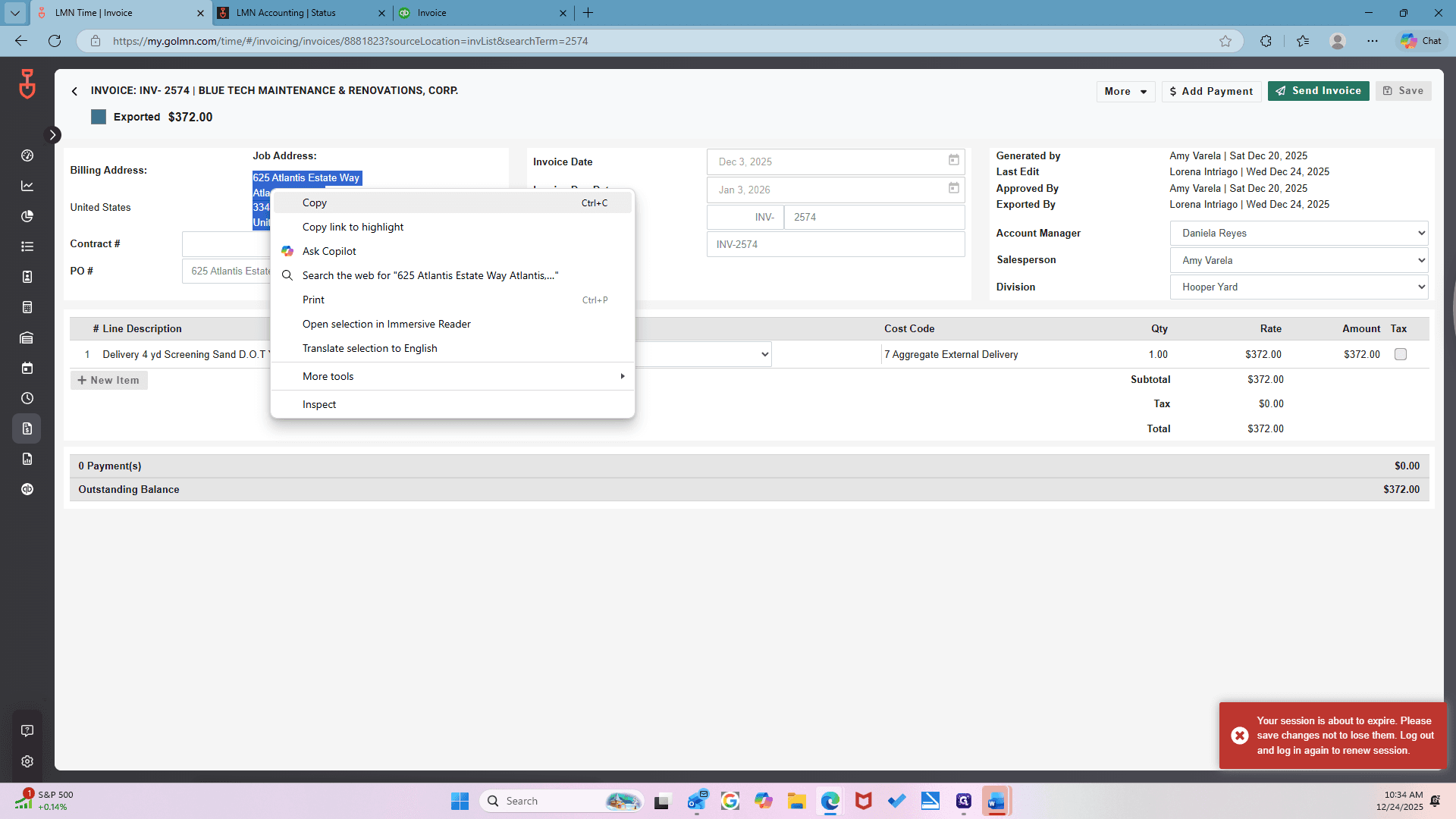 Step #105: Click on "Copy"
