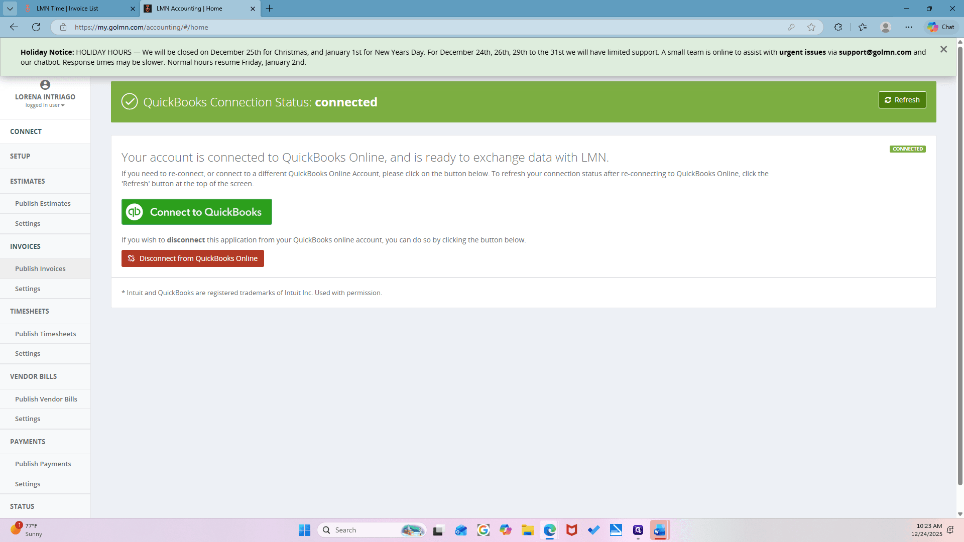 Step #21: Click on "Publish Invoices"