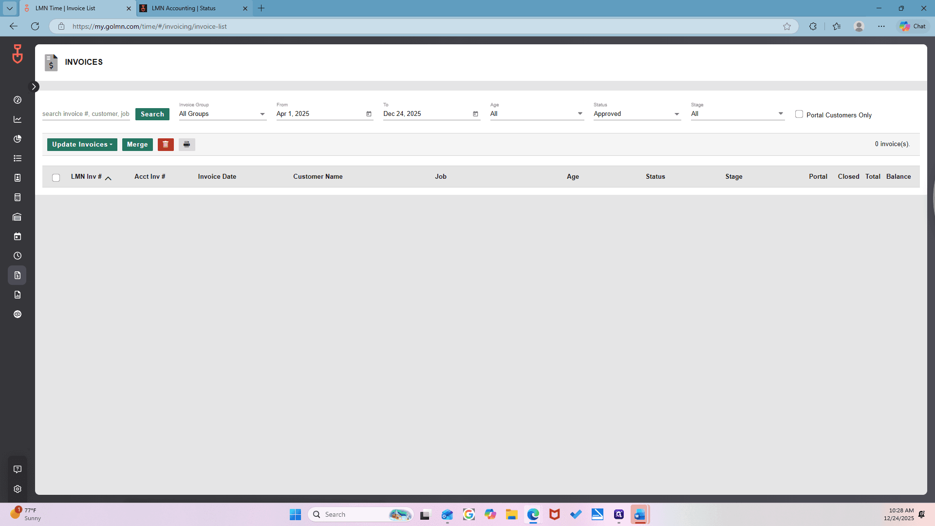 Step #37: Click on "LMN Accounting"